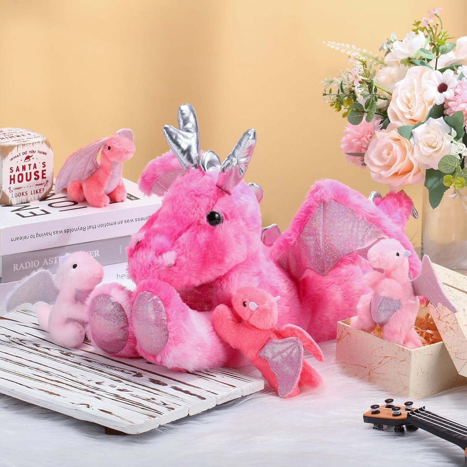 Conjunto de Peluches Dragón Syhood 5 Pcs 45 cm Rosa