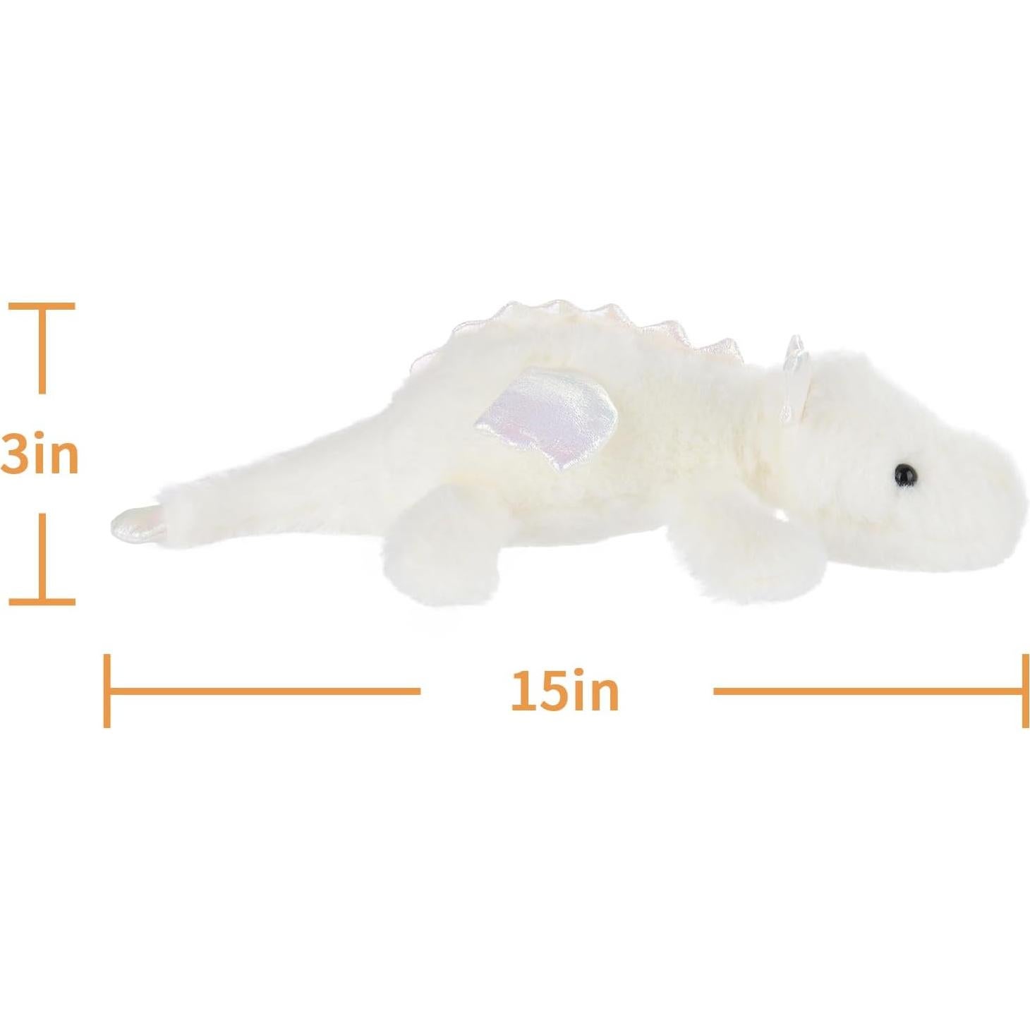Dragón de Peluche Blanco Apricot Lamb 38 cm para Niños