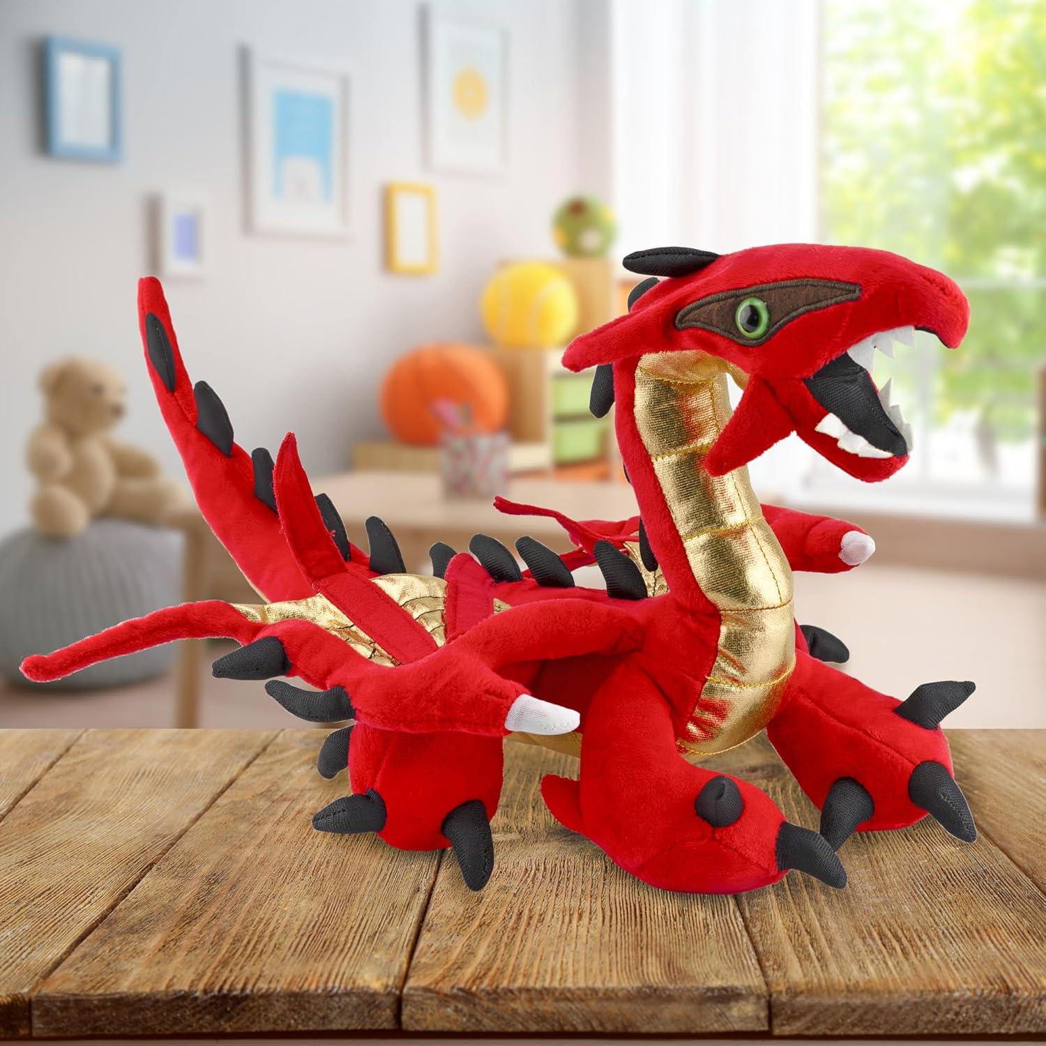Peluche Dragón Rojo Toy Vault - Grande 38cm - Colección Monstruos