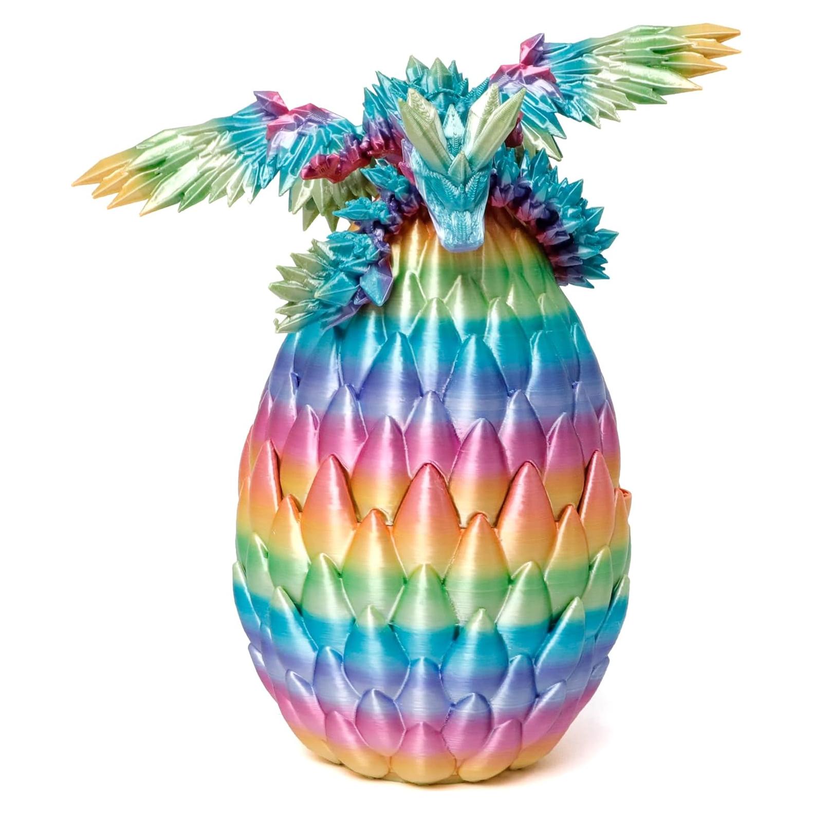 Huevo de Dragón Arcoíris Flavery 23 cm Juguete Antiestrés
