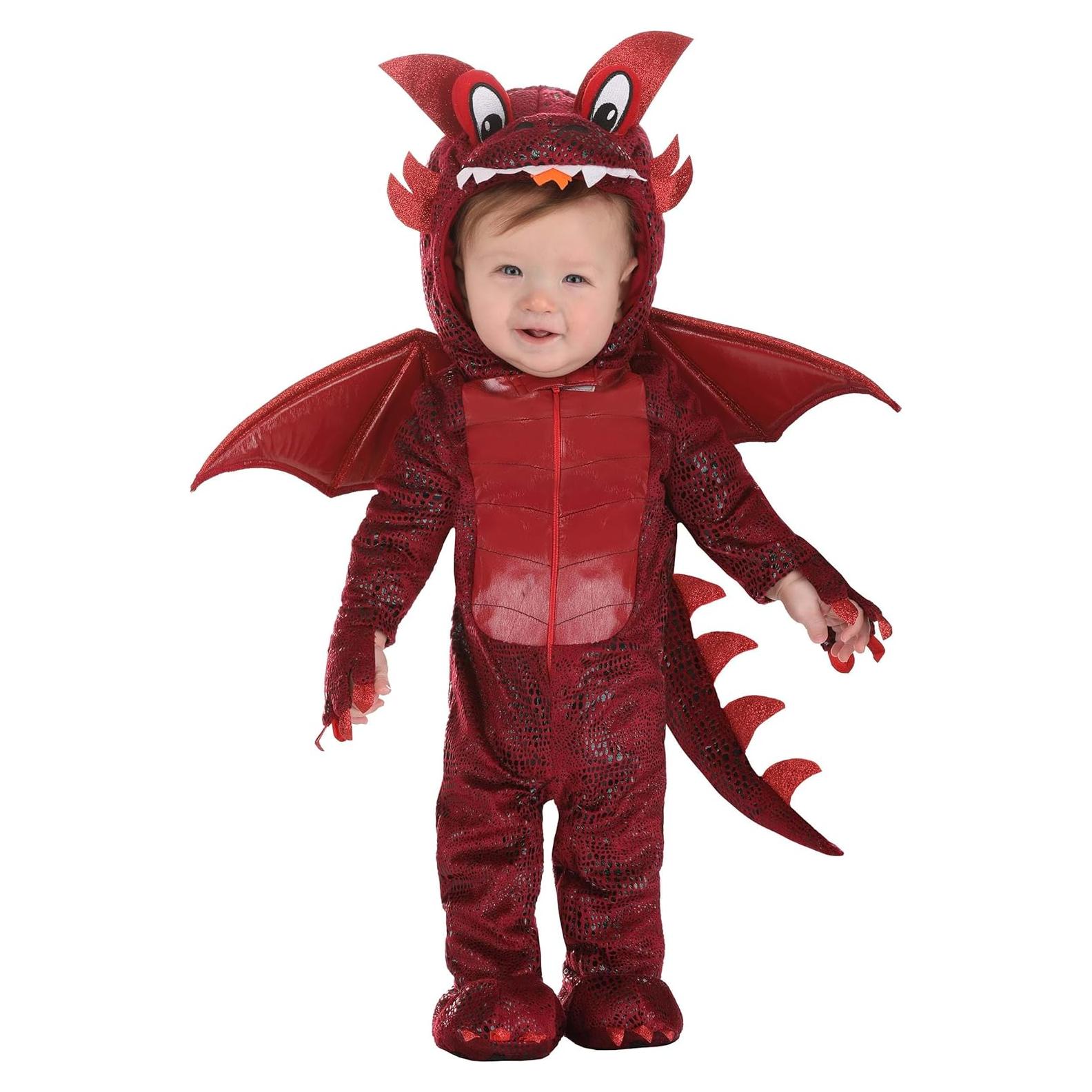 Disfraz de Dragón Rojo para Bebés FUN Costumes 0-18 Meses