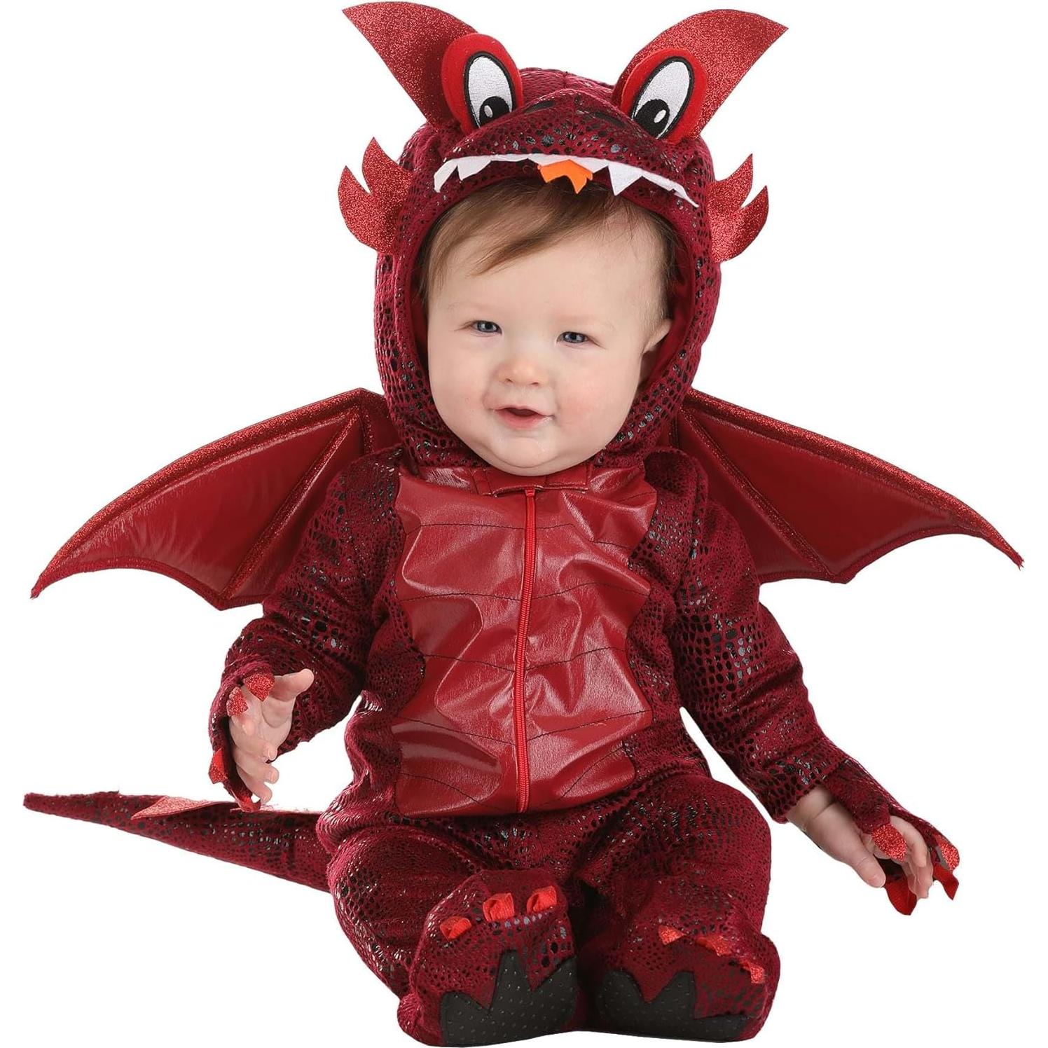 Disfraz de Dragón Rojo para Bebés FUN Costumes 0-18 Meses