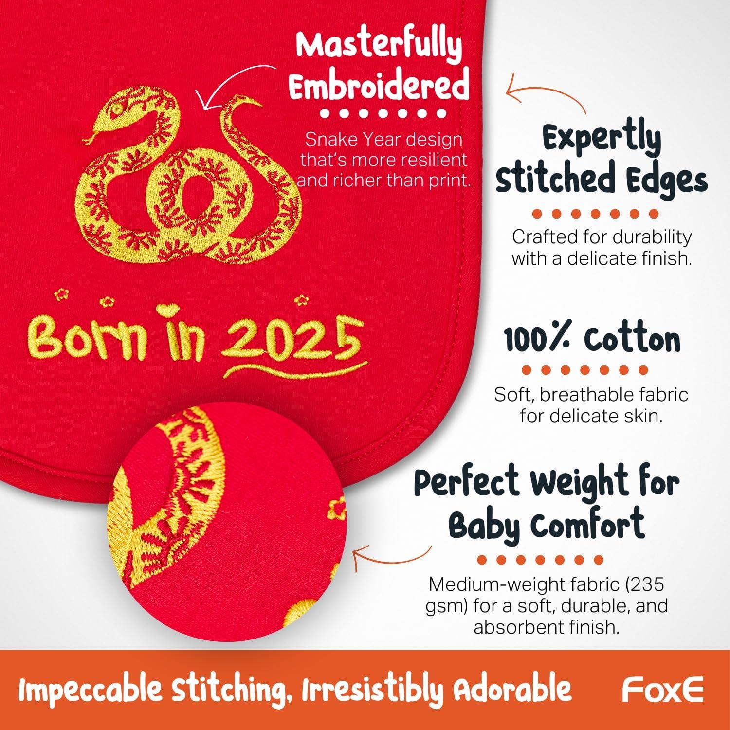 Conjunto de Regalo Bebé FoxE 2025 - Babero, Gorro y Peluche