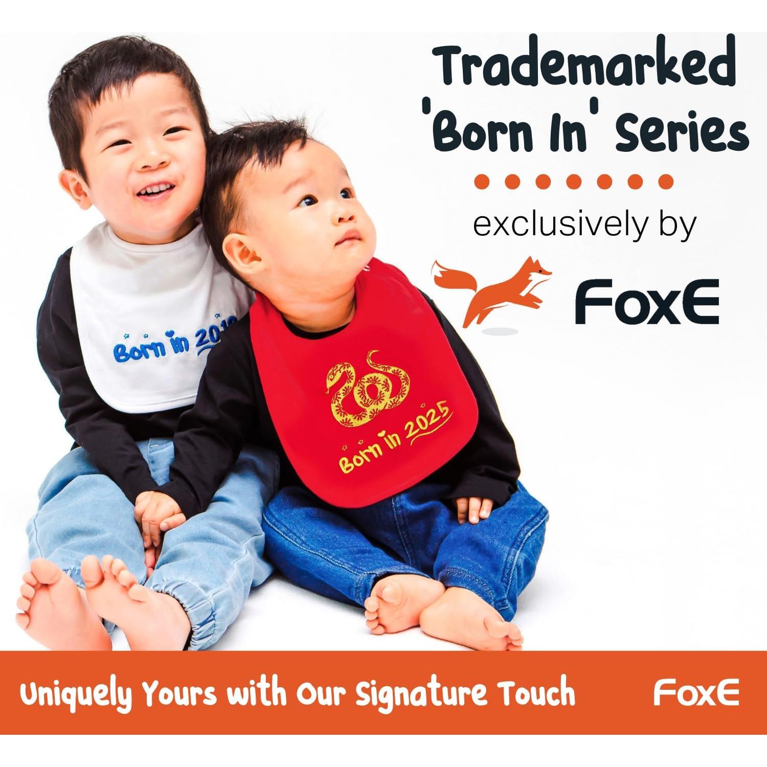 Conjunto de Regalo Bebé FoxE 2025 - Babero, Gorro y Peluche