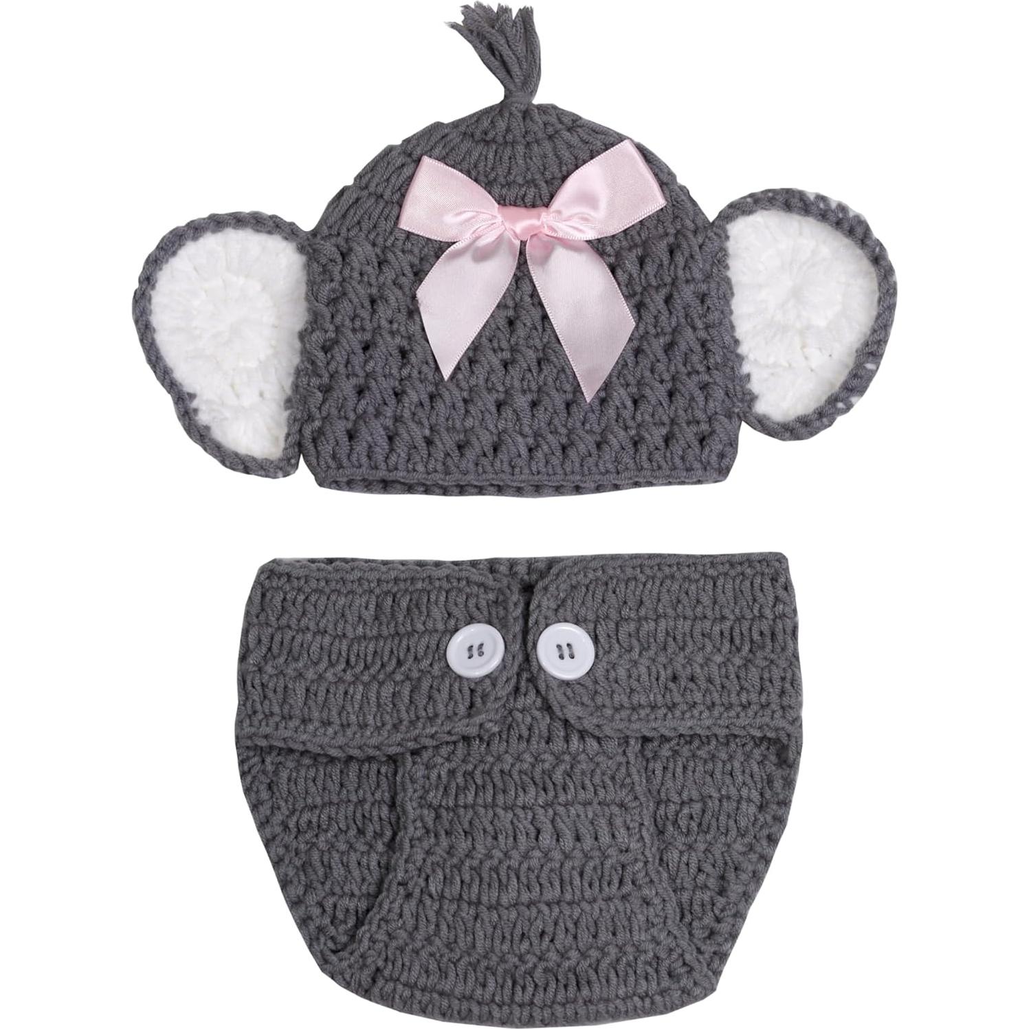 Disfraz de Ganchillo Elefante Bebé Matissa 0-2 Años