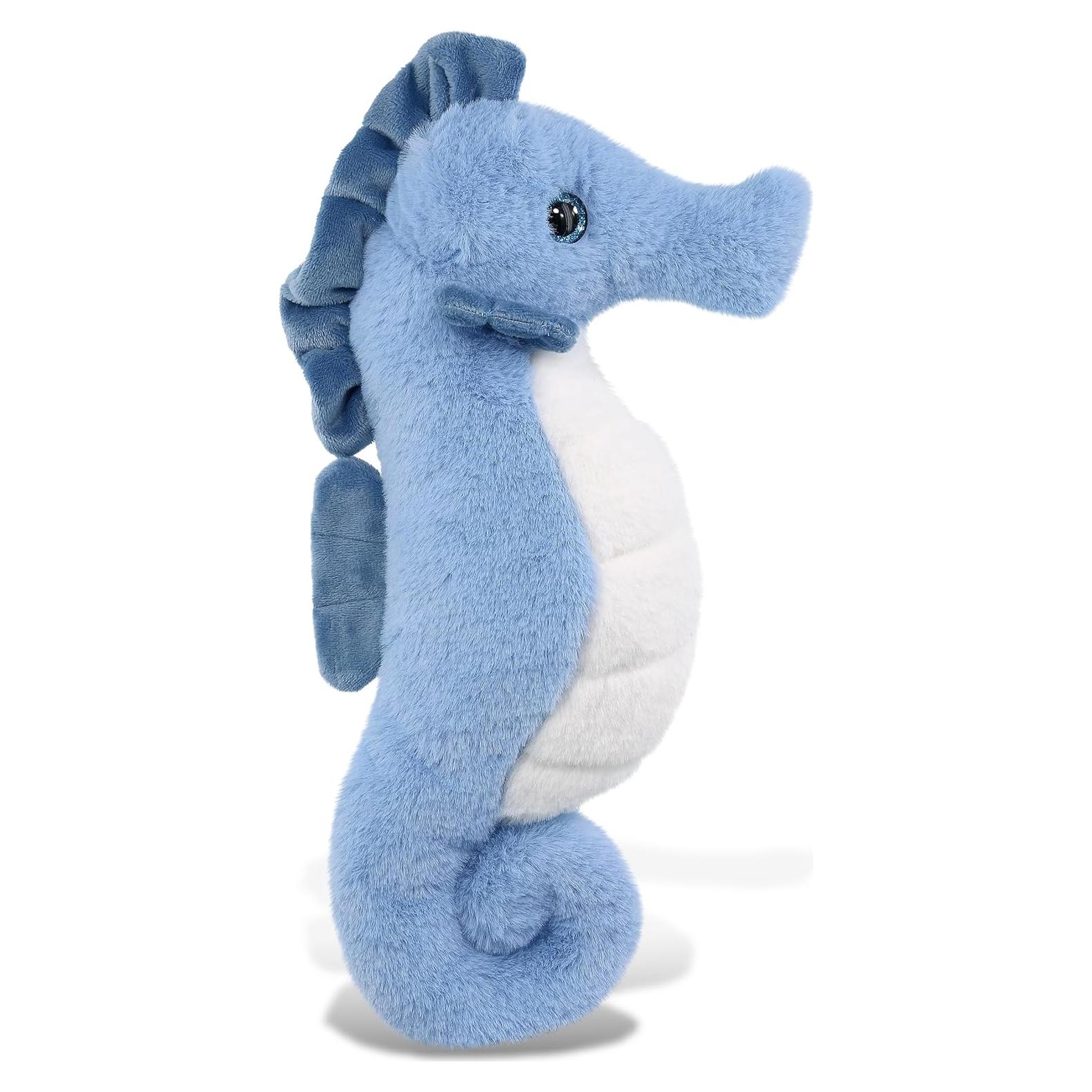 DolliBu Caballito de Mar Azul Peluche Suave 30 cm