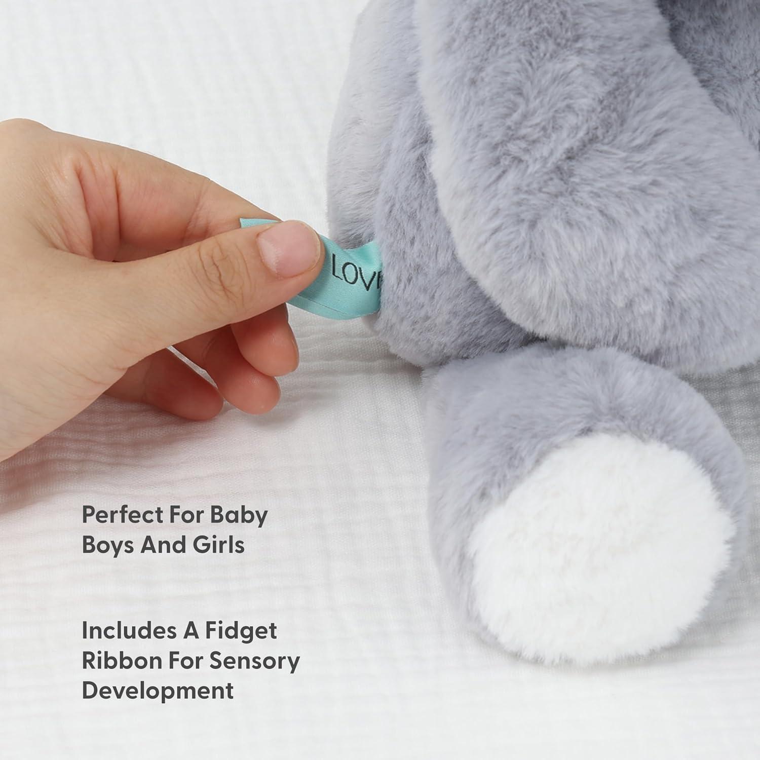 Elefante de Peluche The Peanutshell 25 cm Lavable para Bebés