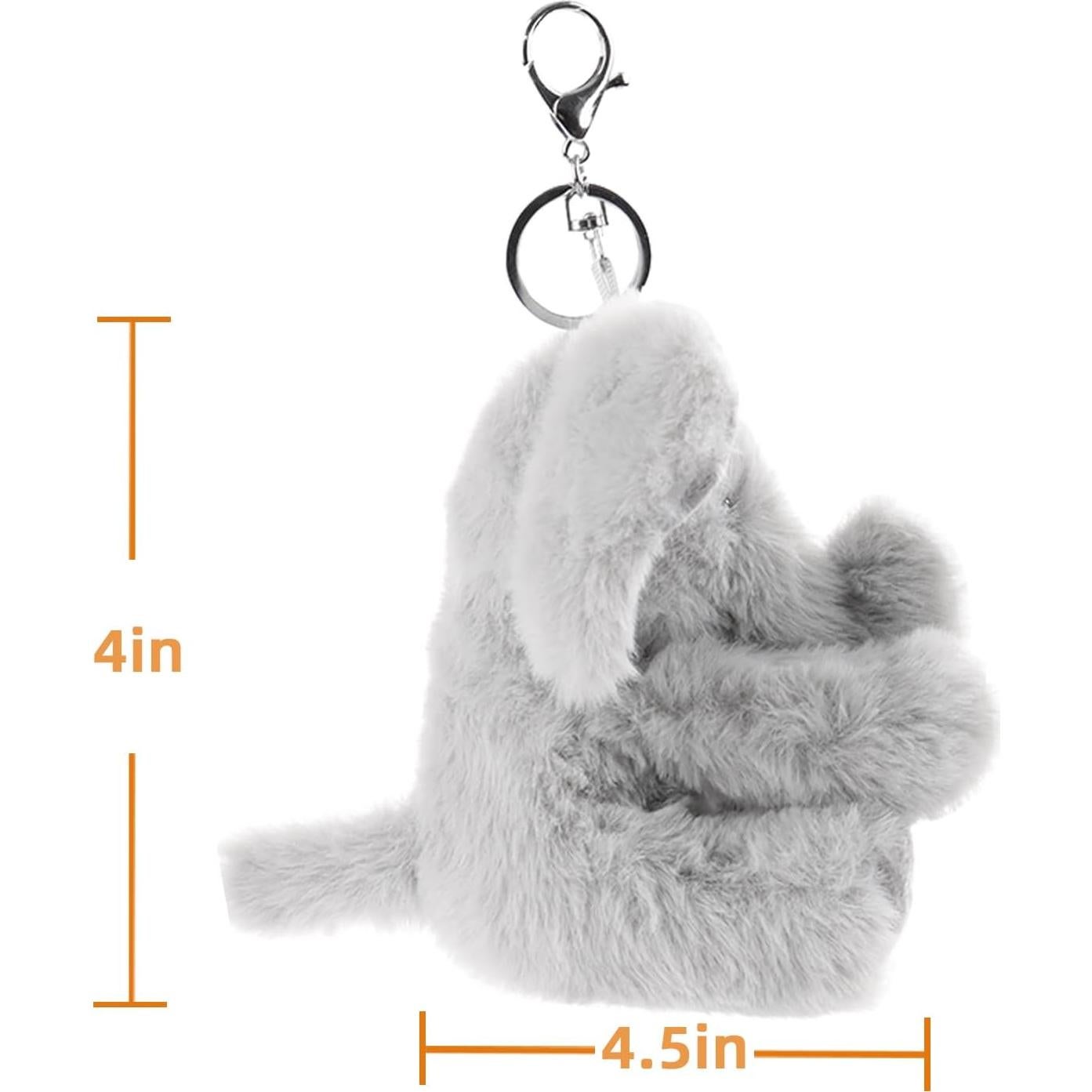 Llavero de peluche elefante gris Apricot Lamb 10 cm