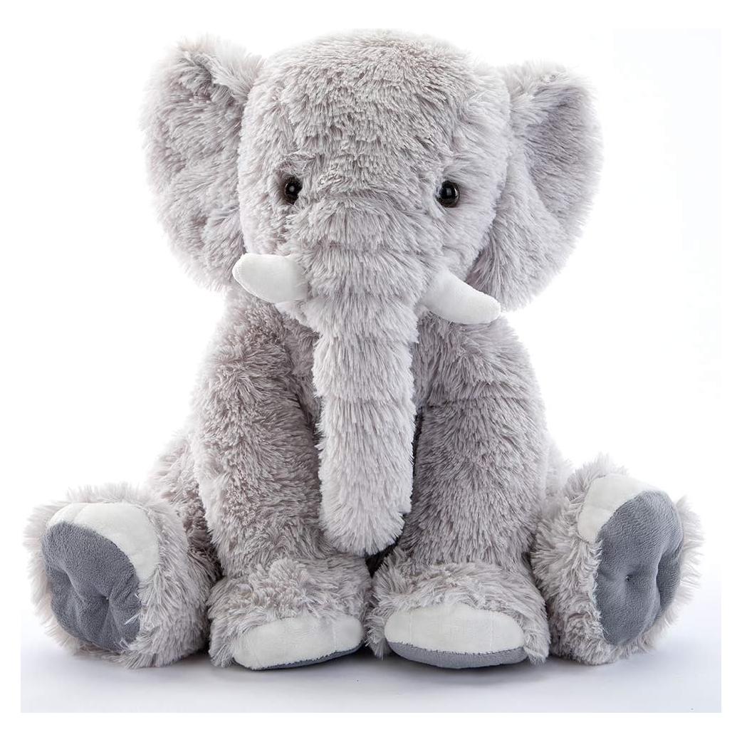 Elefante de Peluche MorisMos Gris 50 cm Suave y Abrazable