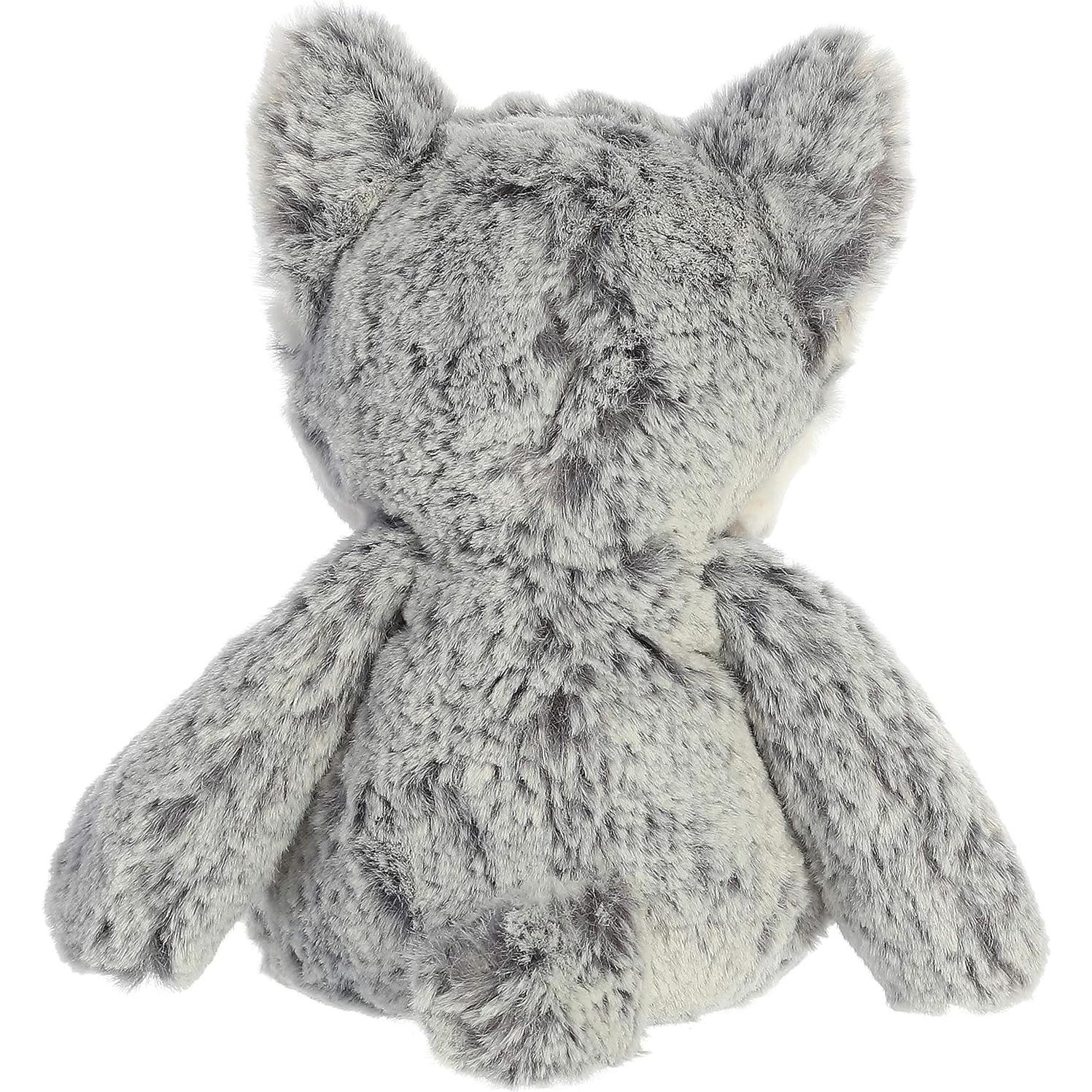 Peluche Lobo Aurora Dulce y Suave 22.86 cm Gris