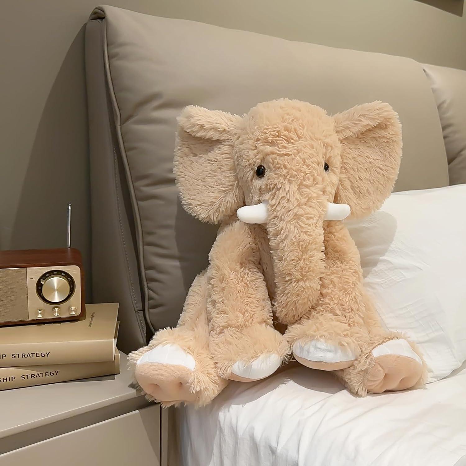 Juguete de Peluche Elefante Amarillo UBABER 45.72 cm