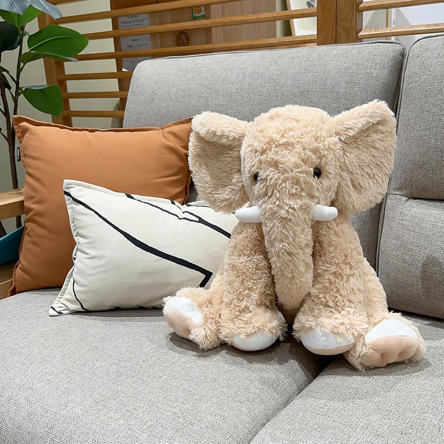 Juguete de Peluche Elefante Amarillo UBABER 45.72 cm