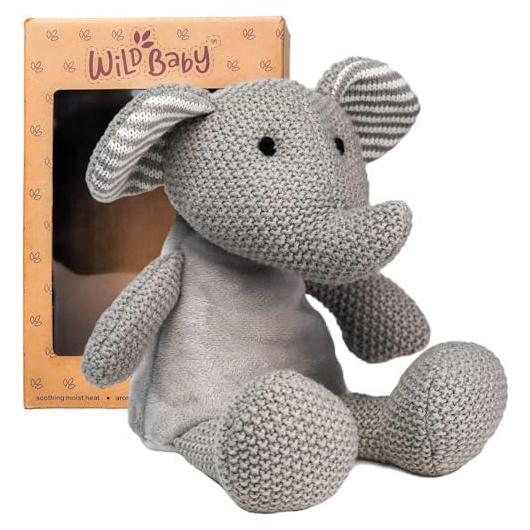 Peluche Calentable Elefante Wild Baby - 20 cm, 226 g