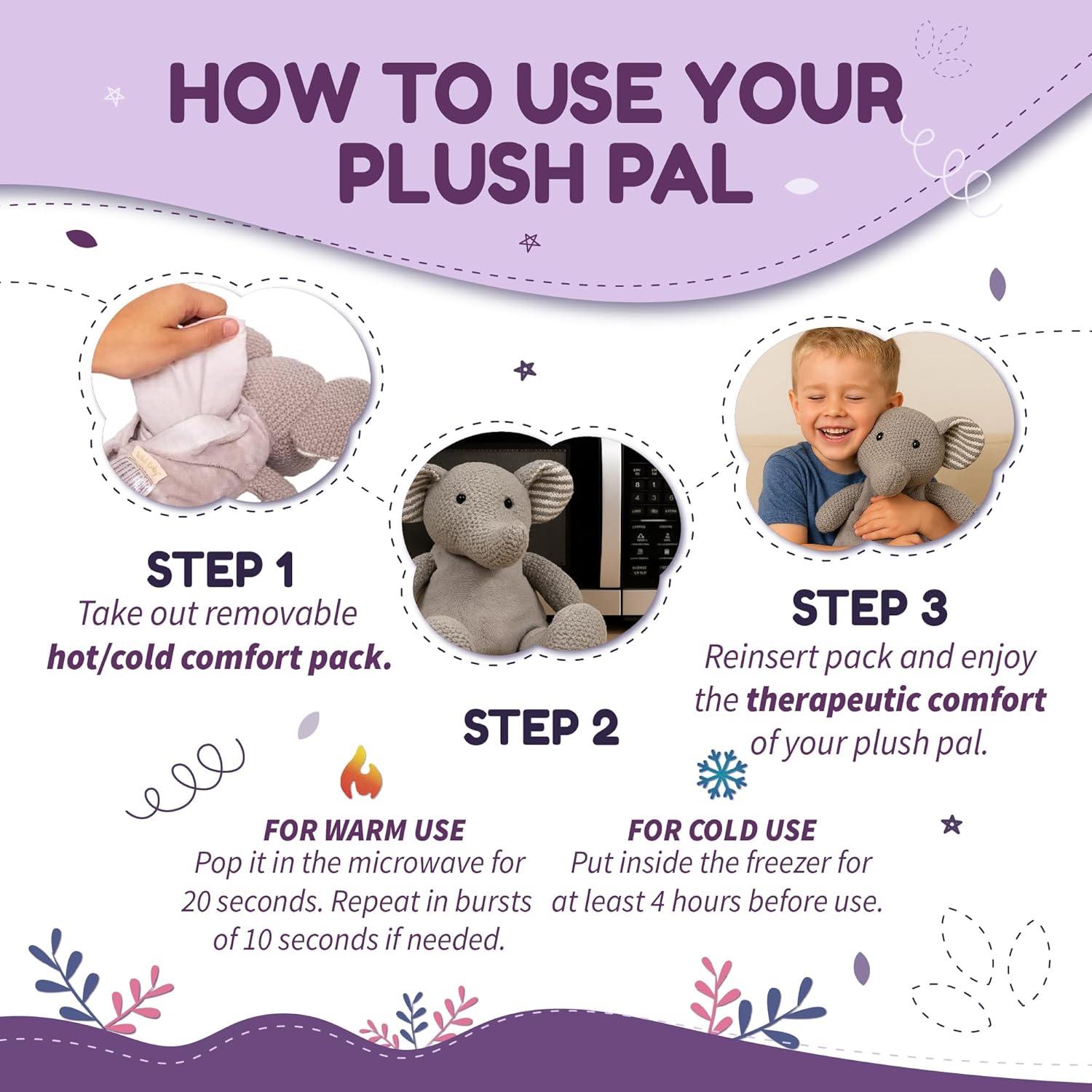 Peluche Calentable Elefante Wild Baby - 20 cm, 226 g