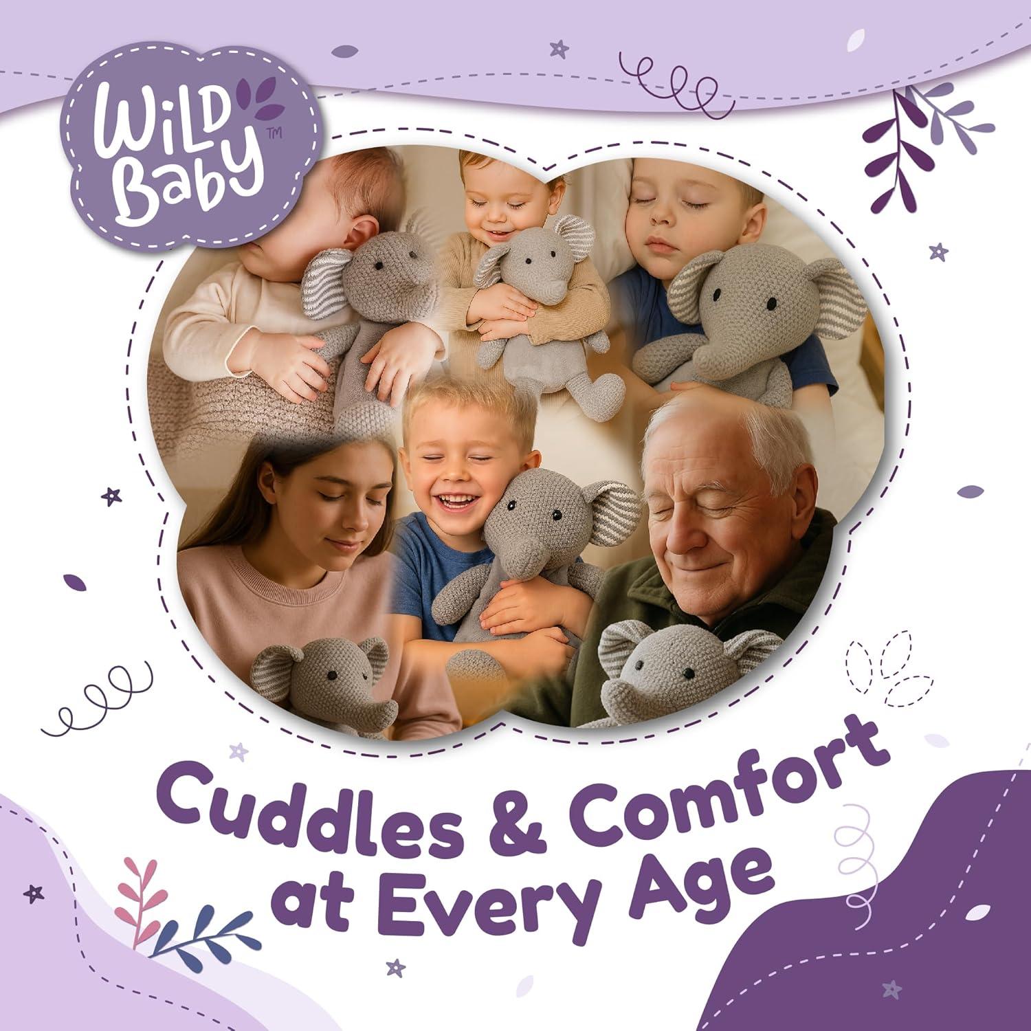 Peluche Calentable Elefante Wild Baby - 20 cm, 226 g