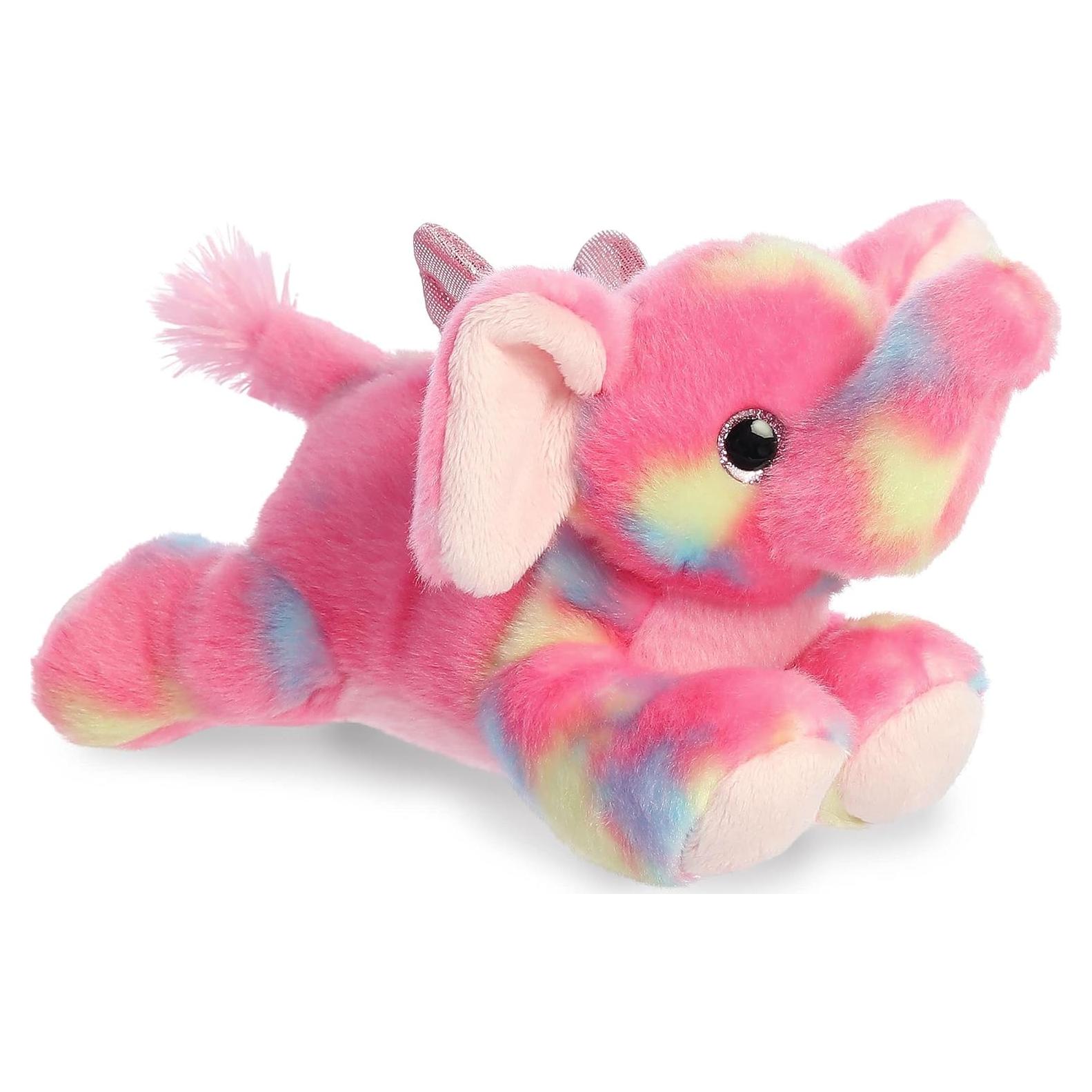 Peluche Elefante Rosa Aurora 17.78 cm - Suave y Colorido