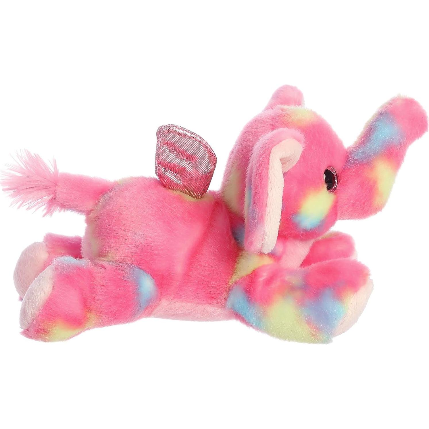 Peluche Elefante Rosa Aurora 17.78 cm - Suave y Colorido