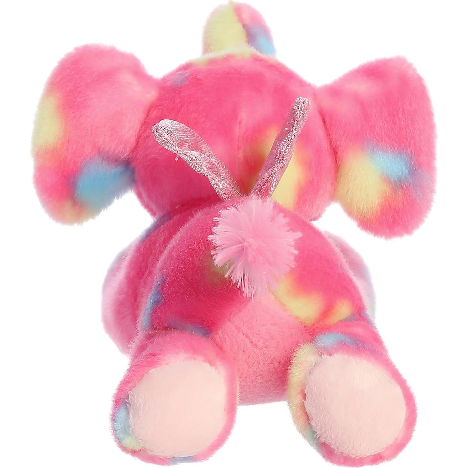 Peluche Elefante Rosa Aurora 17.78 cm - Suave y Colorido