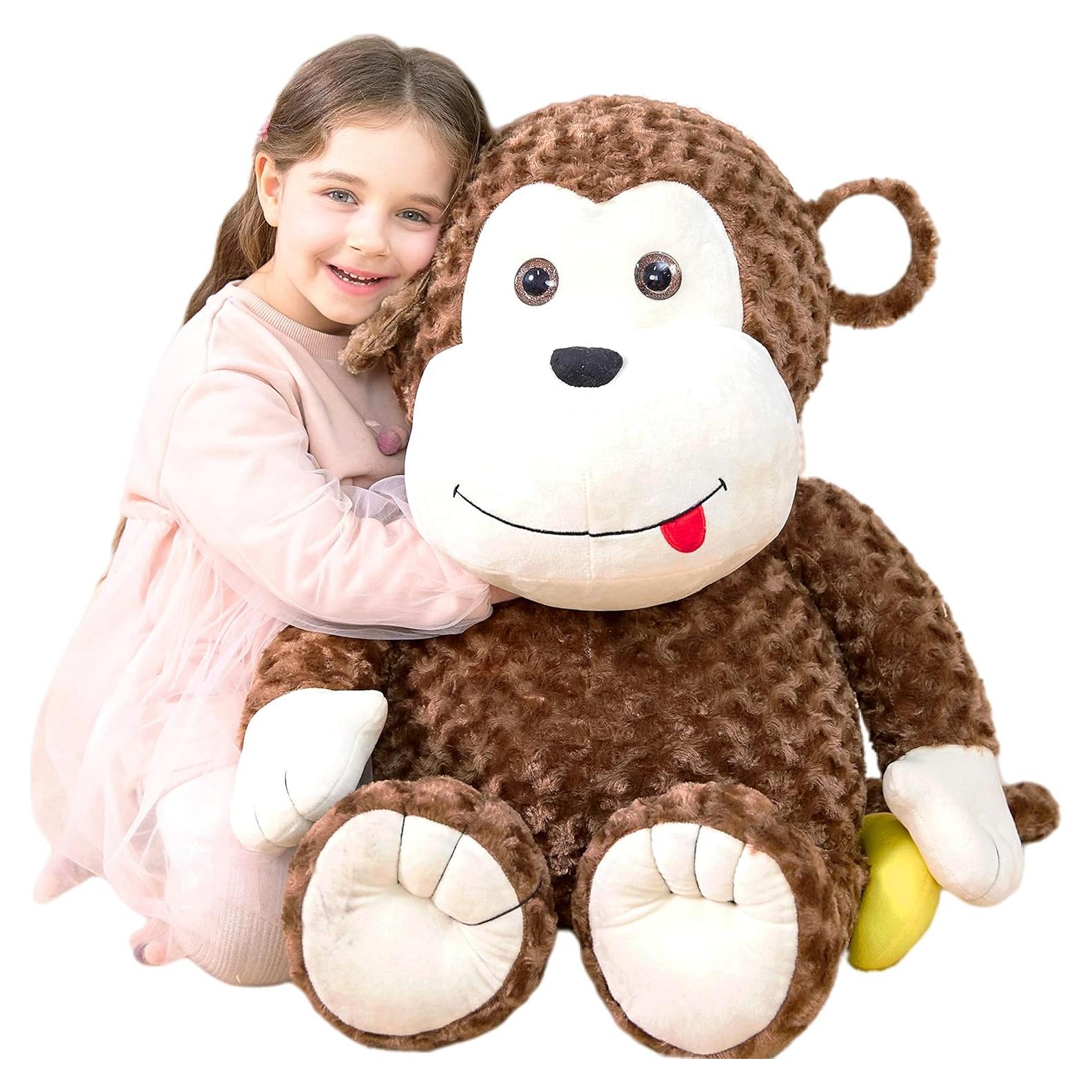 Mono de Peluche Gigante IKASA 76 cm Suave y Duradero