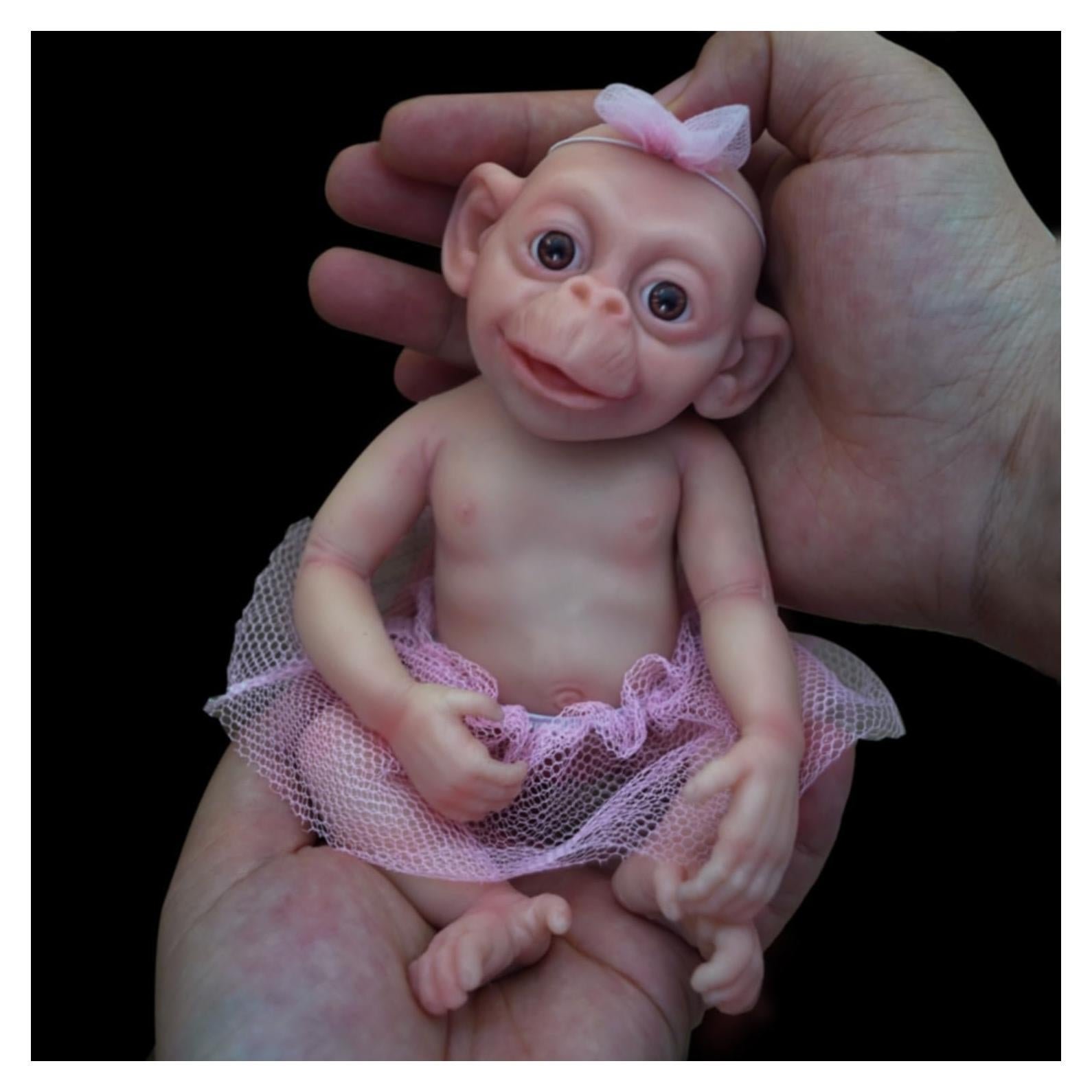 Muñeca Reborn de Silicona MYREBABY 17.78 cm Lux Realista