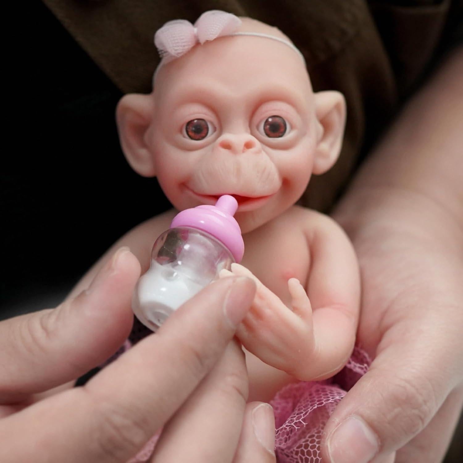 Muñeca Reborn de Silicona MYREBABY 17.78 cm Lux Realista