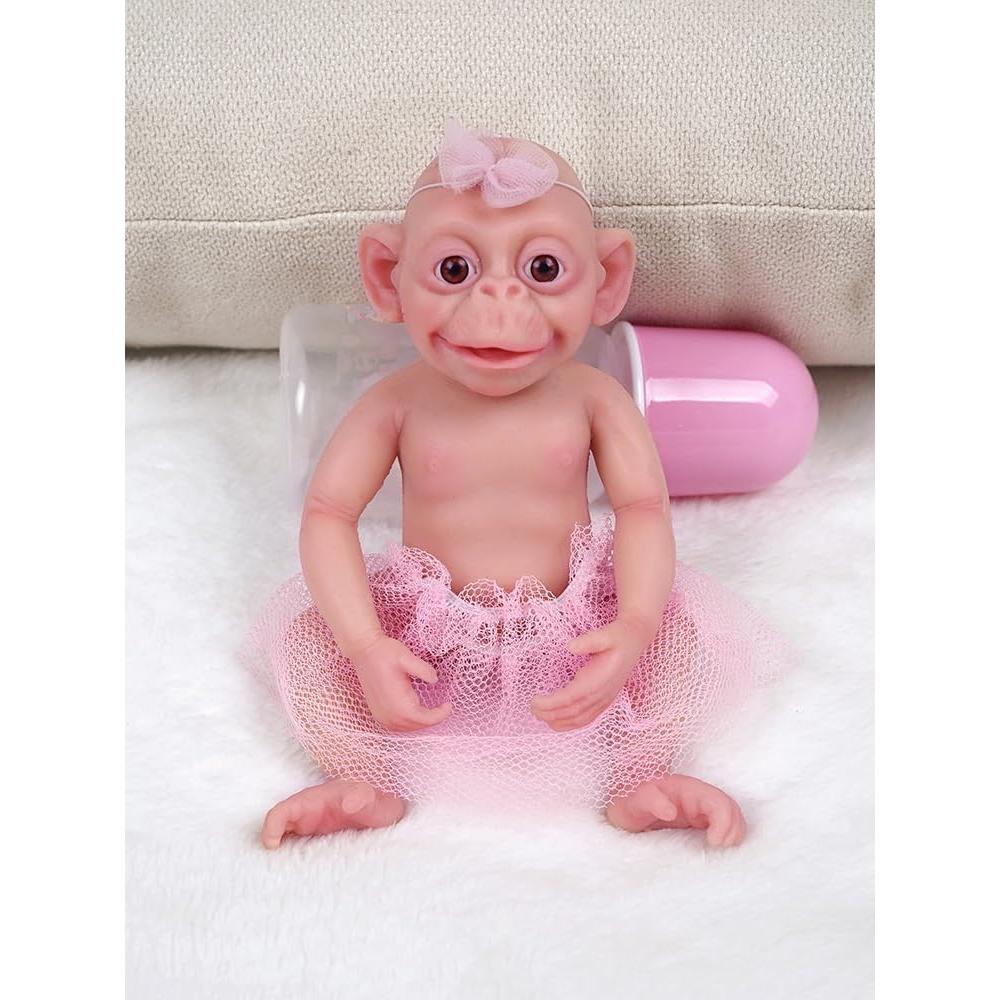 Muñeca Reborn de Silicona MYREBABY 17.78 cm Lux Realista
