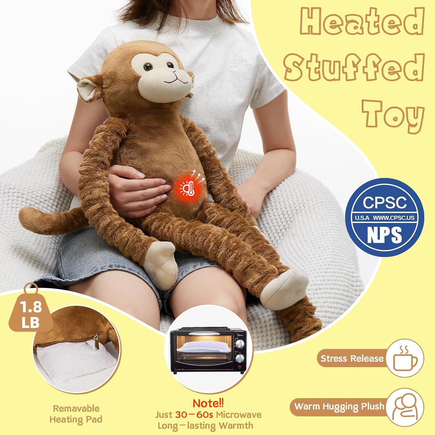 Mono de Peluche Estirable MorisMos 60-90 cm con Calor