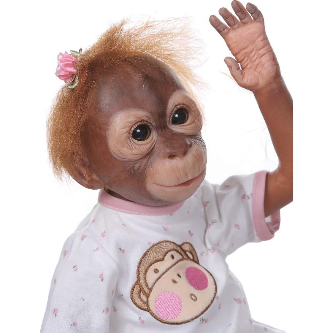 Muñeca Reborn Mono Bebé 52 cm NANJING KERUITA Detalles Realistas