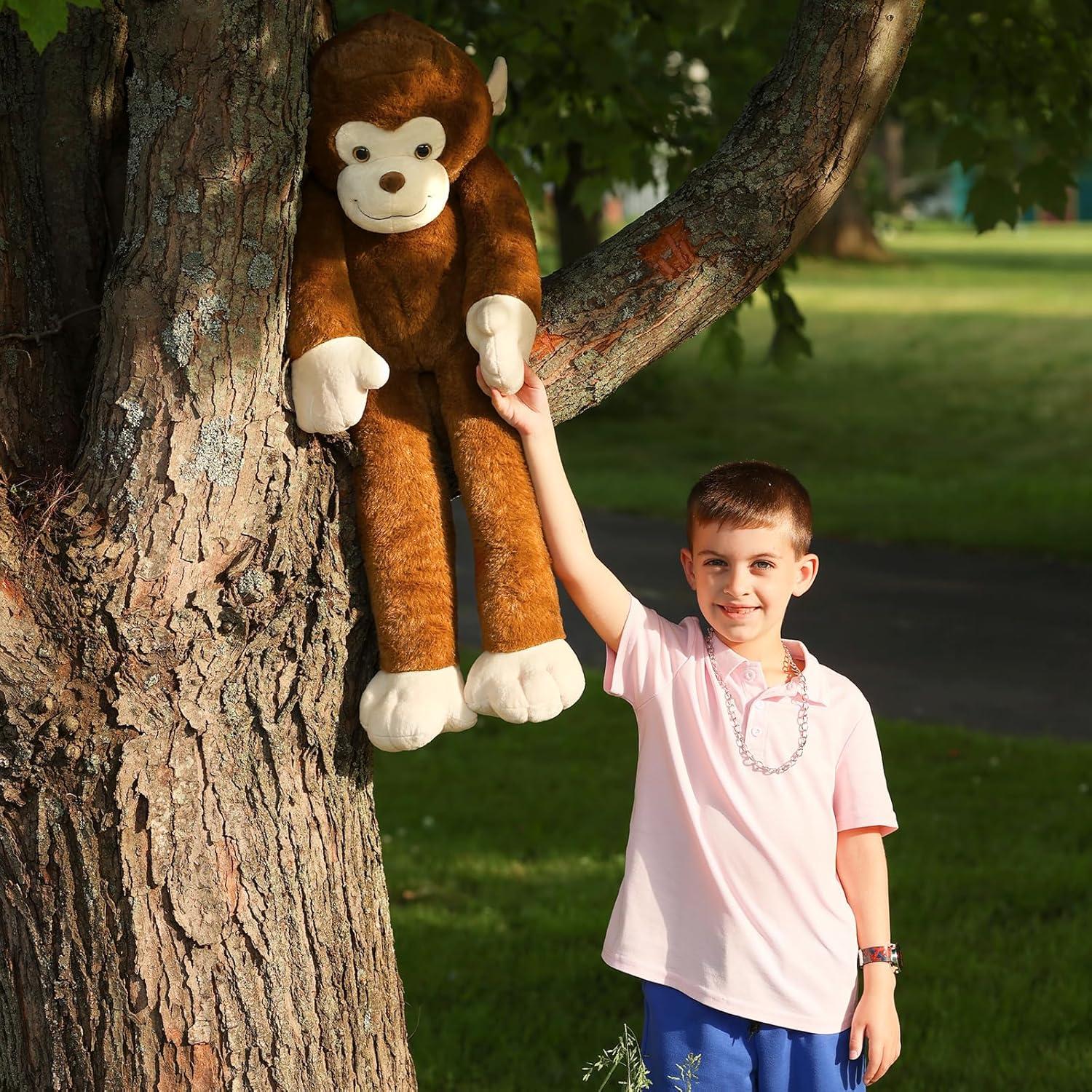 Mono de Peluche con Peso Tezituor 100 cm para Alivio de Ansiedad
