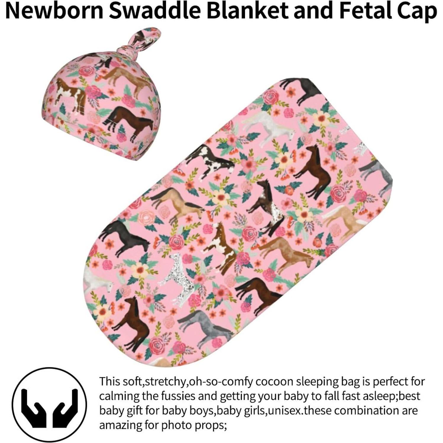 Conjunto de Manta de Arrullo y Gorro Rosa Muitanerkd