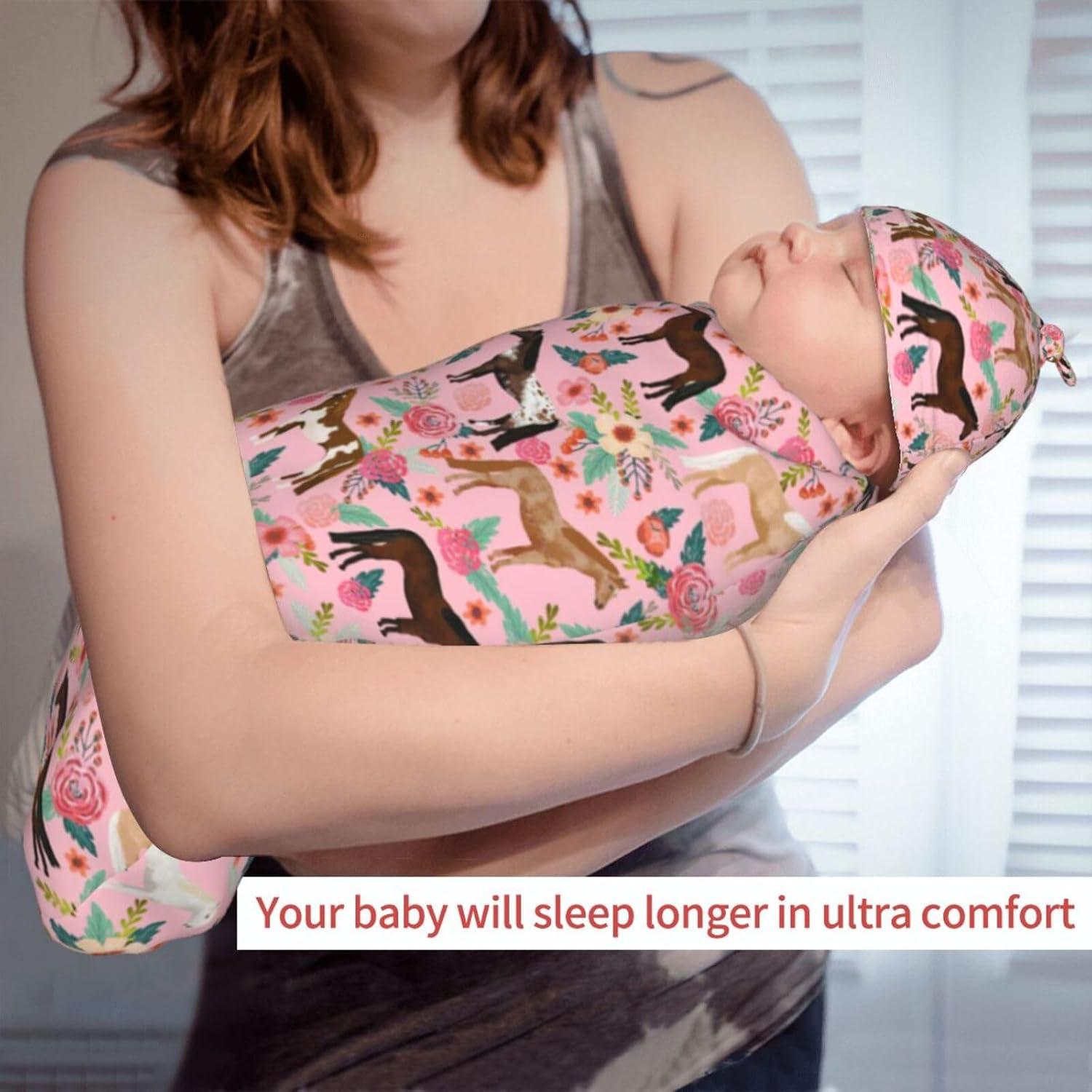 Conjunto de Manta de Arrullo y Gorro Rosa Muitanerkd