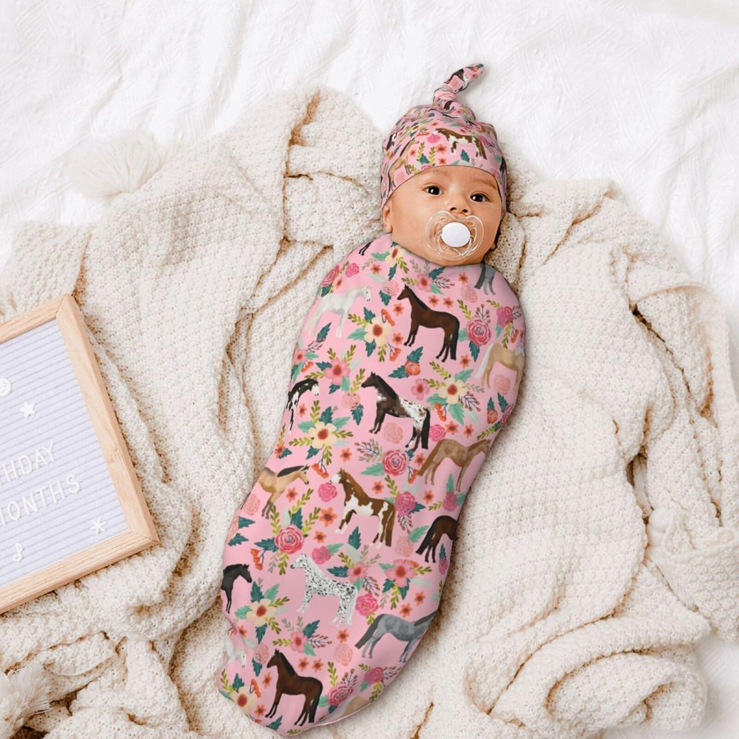 Conjunto de Manta de Arrullo y Gorro Rosa Muitanerkd