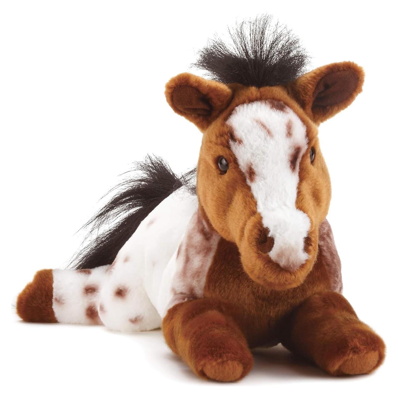 Peluche Caballo Appaloosa Grande DEMDACO 40 cm Realista