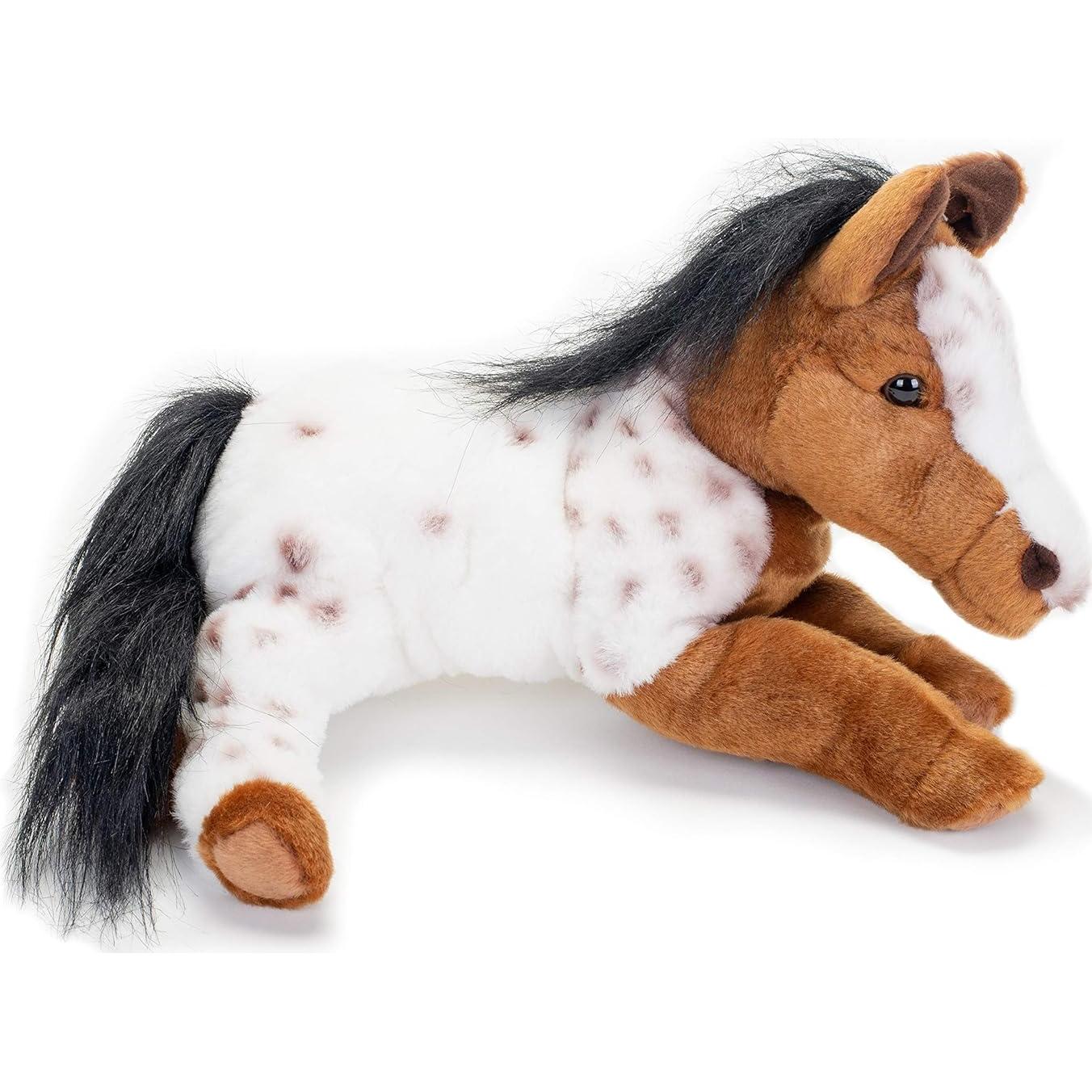 Peluche Caballo Appaloosa Grande DEMDACO 40 cm Realista