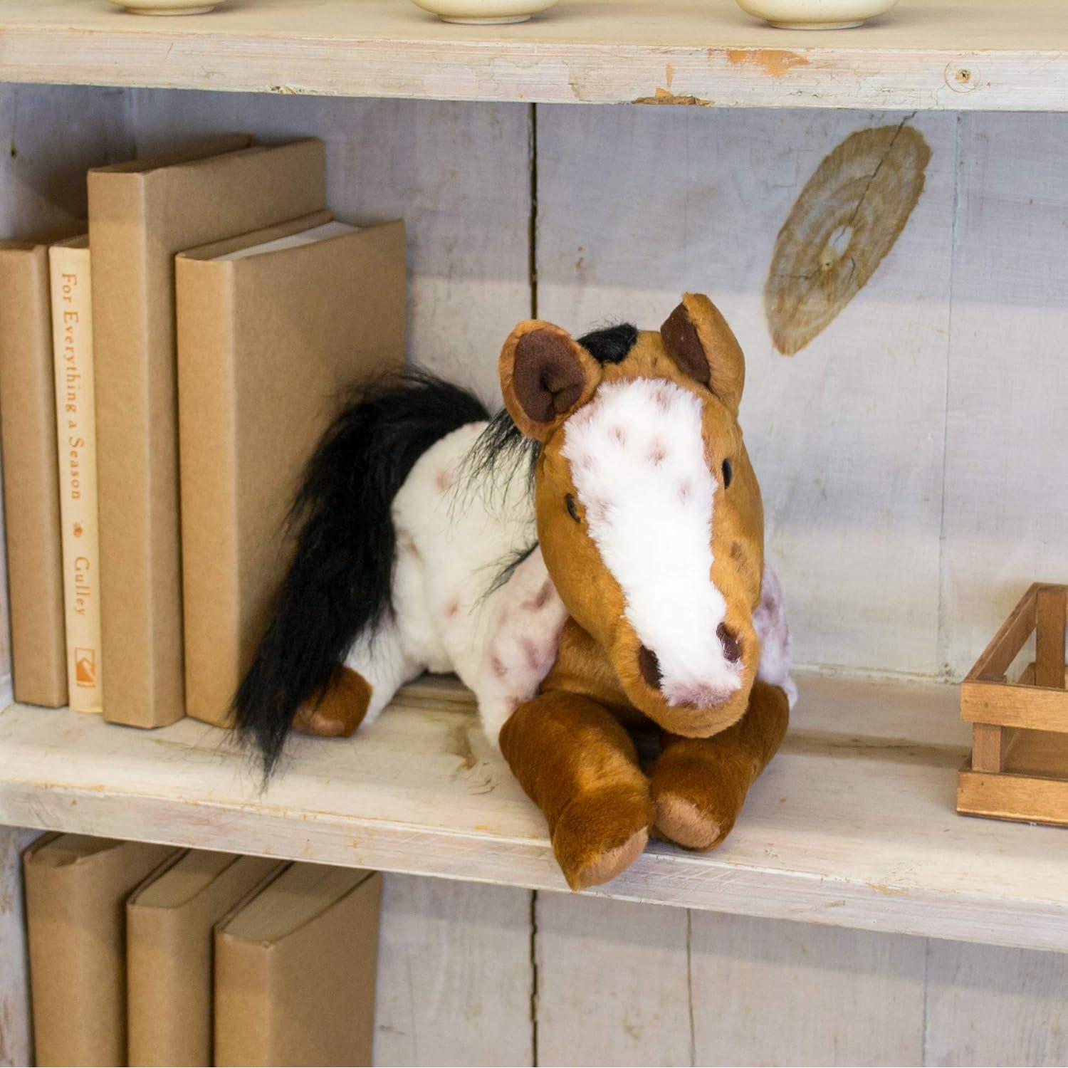 Peluche Caballo Appaloosa Grande DEMDACO 40 cm Realista