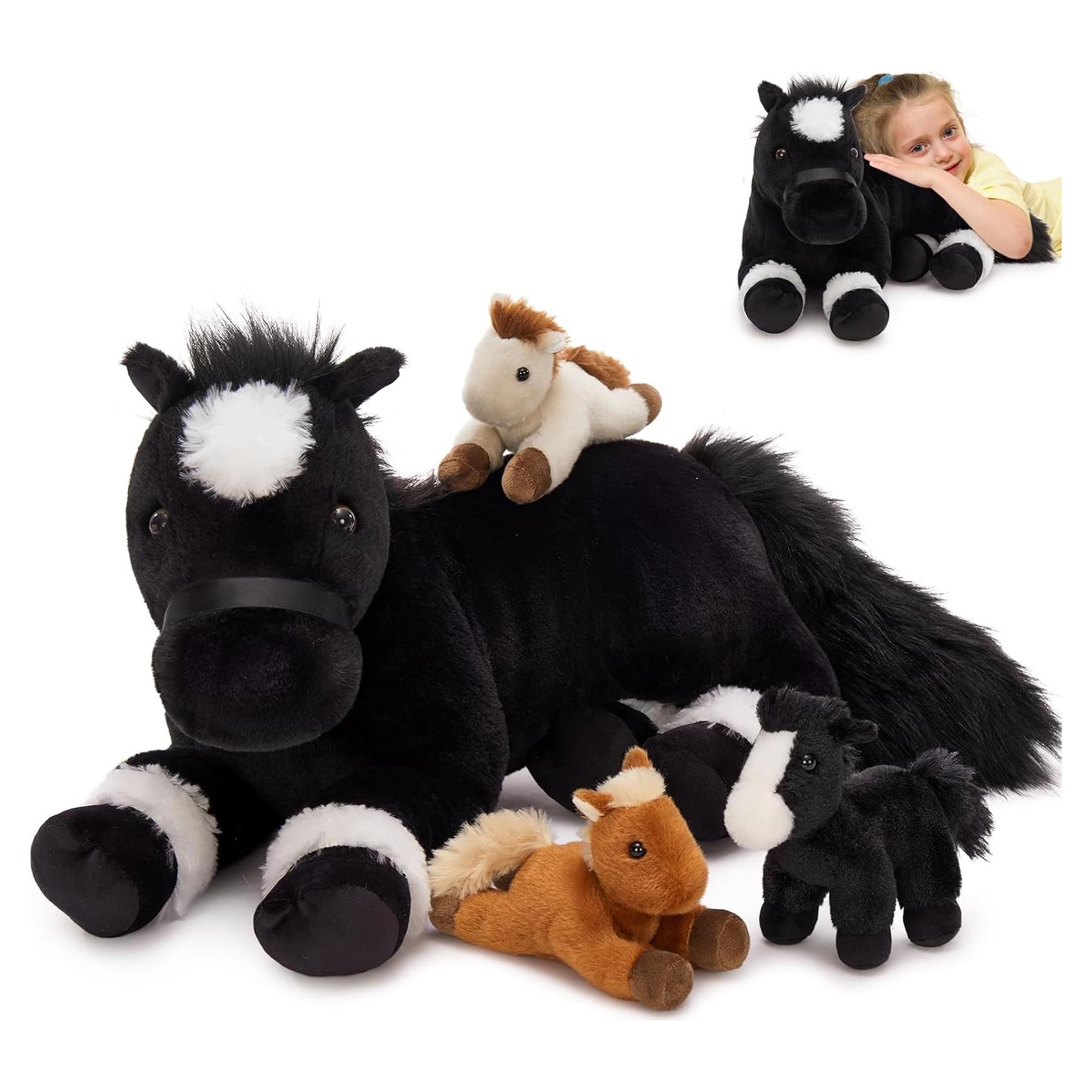 Conjunto de Peluches de Caballo MaoGoLan - 4 Piezas 45.72 cm