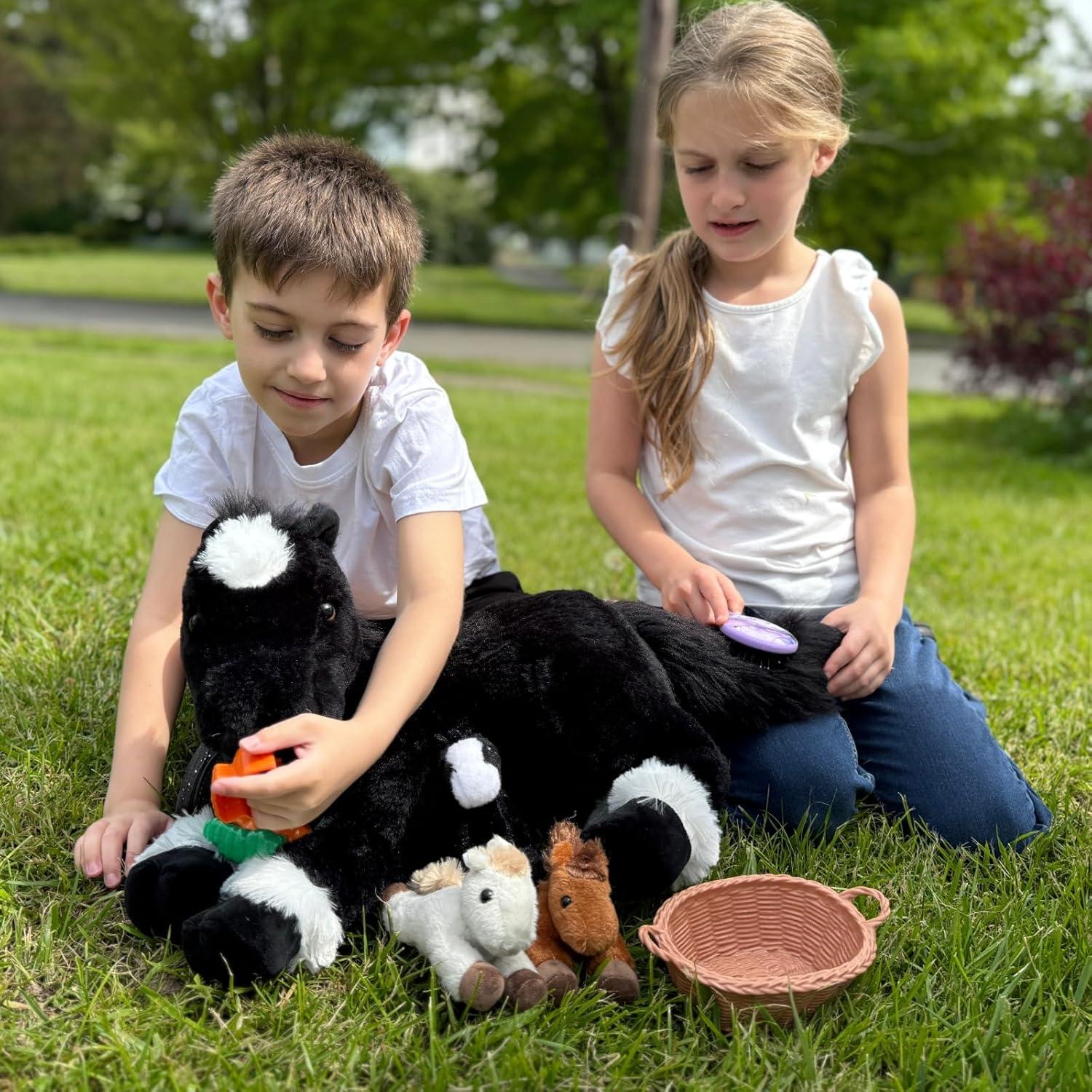 Conjunto de Peluches de Caballo MaoGoLan - 4 Piezas 45.72 cm