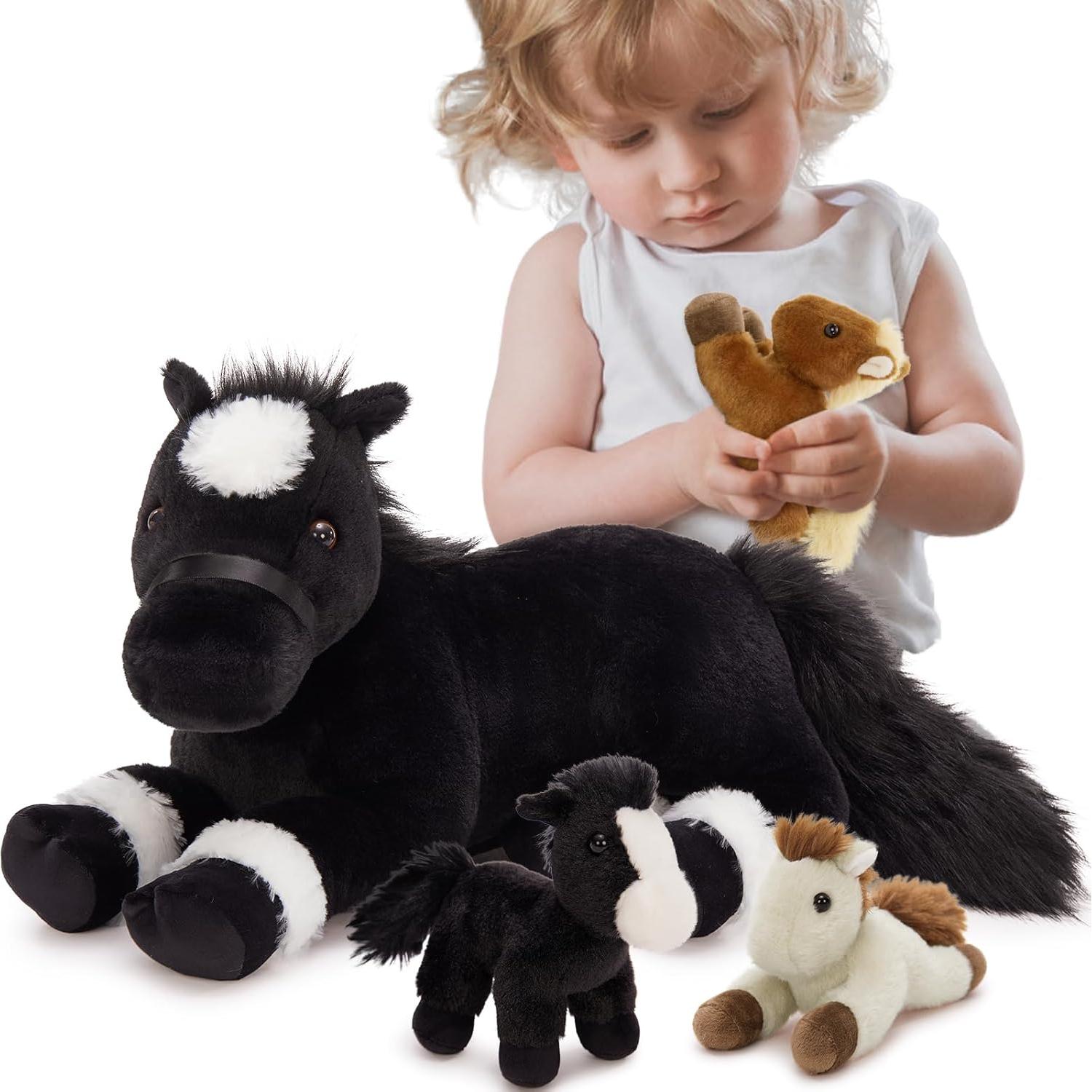 Conjunto de Peluches de Caballo MaoGoLan - 4 Piezas 45.72 cm