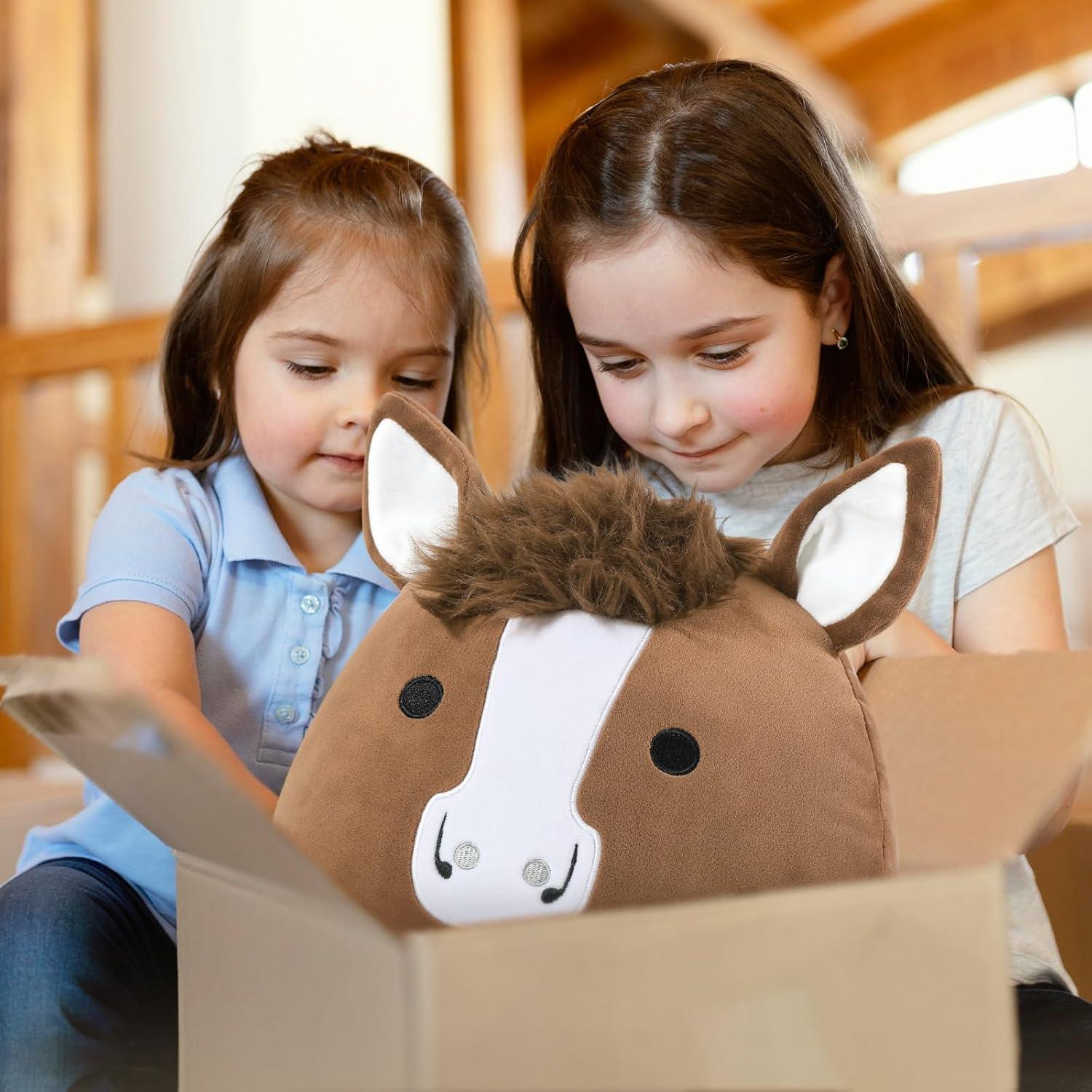 Peluche Caballo Cuarto de Milla PEACH CAT 30 cm Marrón