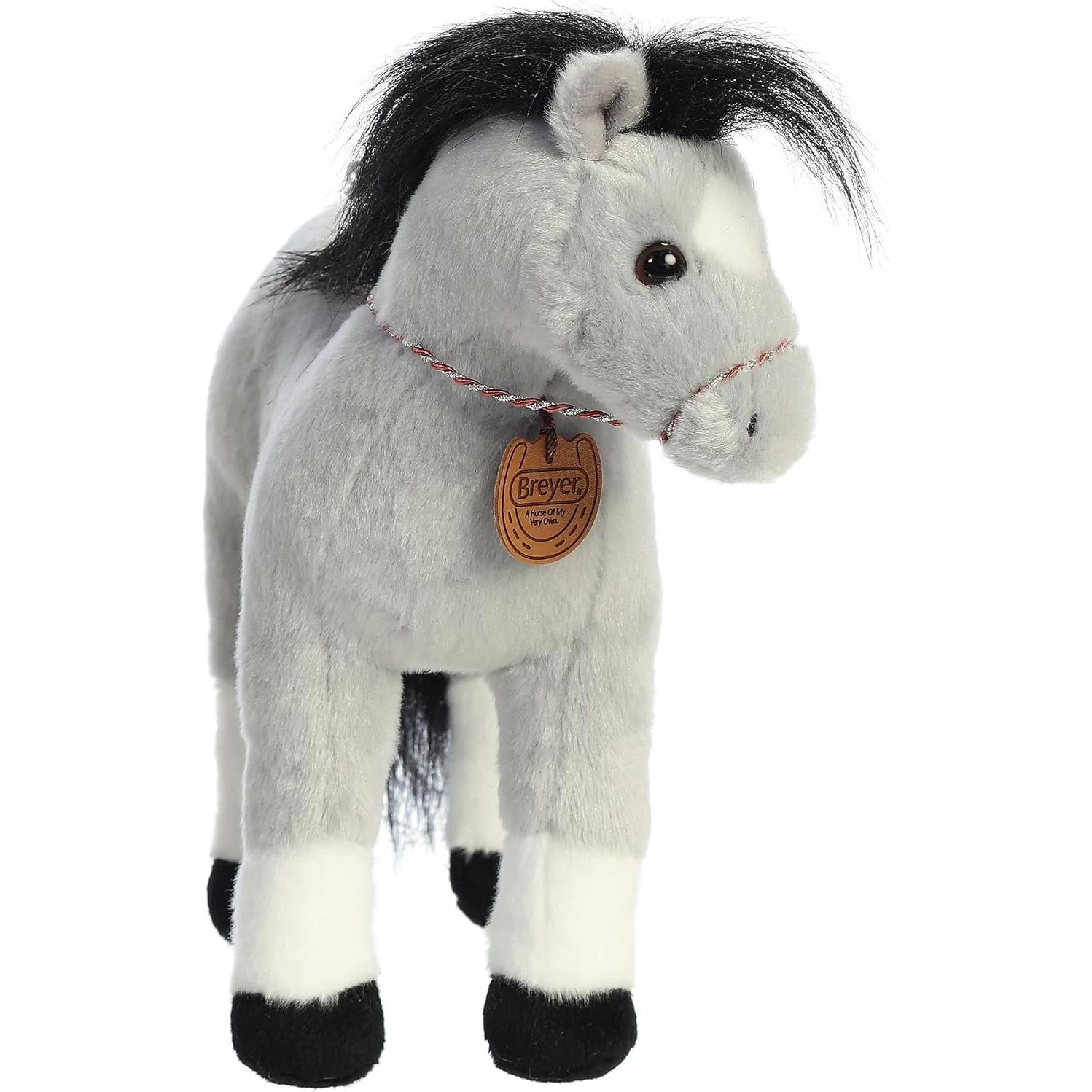 Peluche Welsh Cob Breyer® Aurora® 33 cm Gris Realista