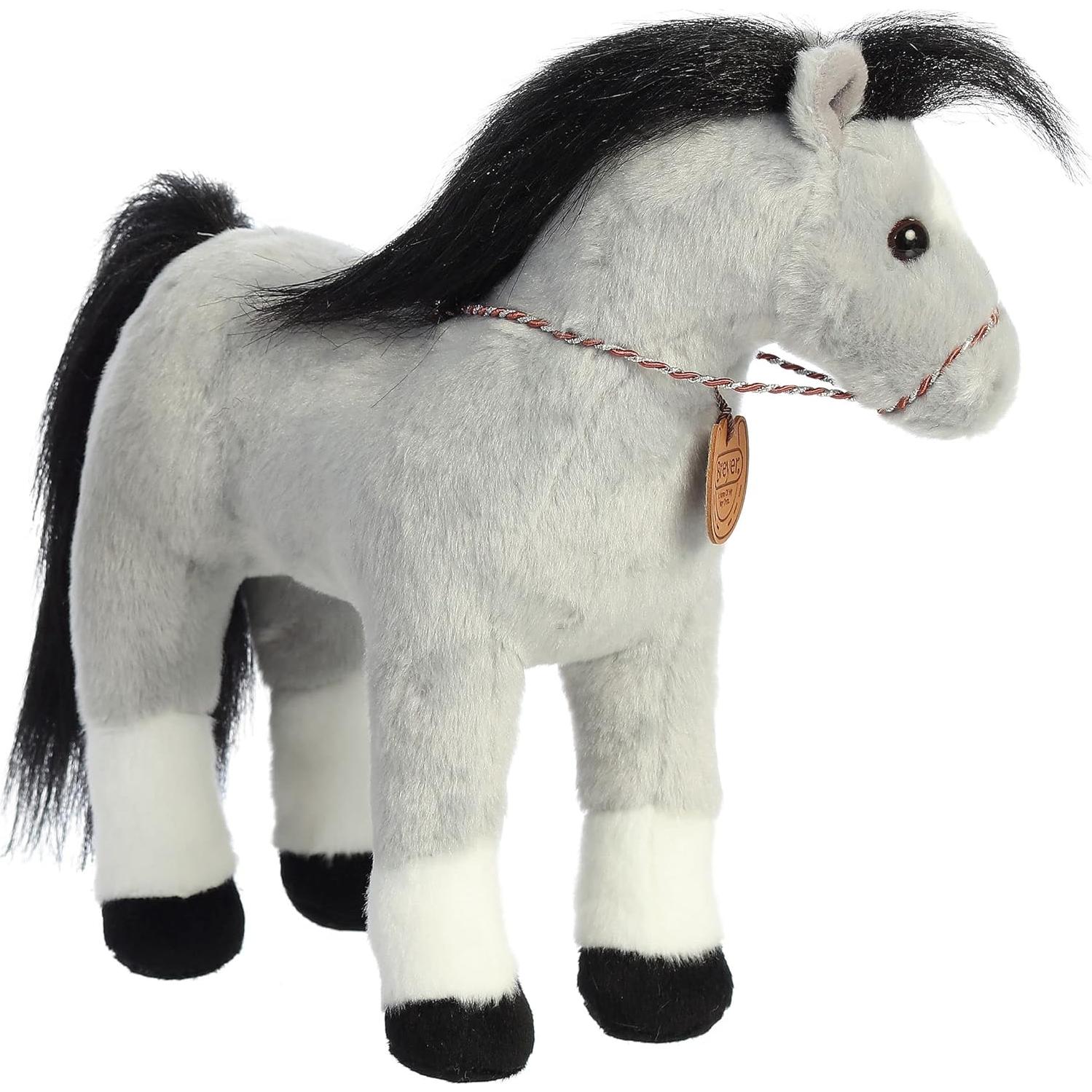 Peluche Welsh Cob Breyer® Aurora® 33 cm Gris Realista