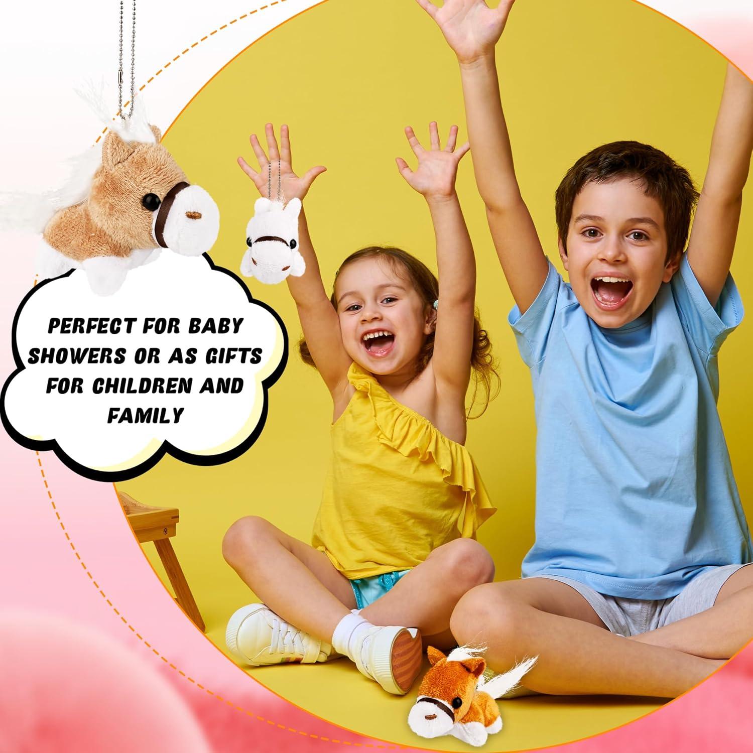 16 Mini Caballos de Peluche Flahard 8.13 cm para Fiesta