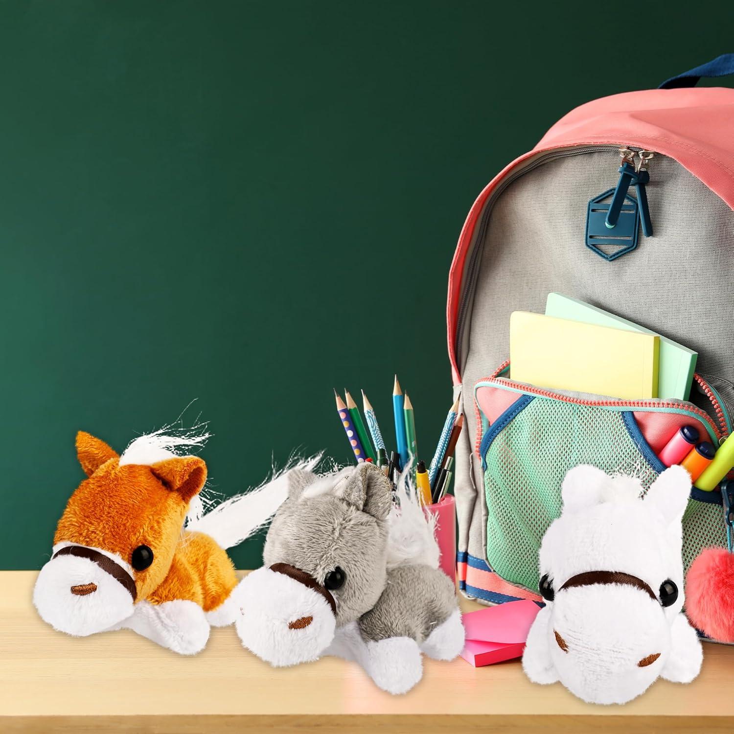 16 Mini Caballos de Peluche Flahard 8.13 cm para Fiesta