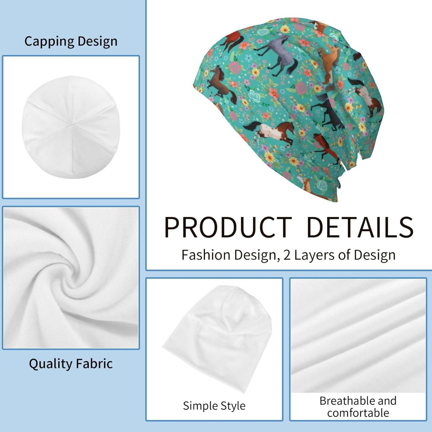 Gorro Beanie de Gato FashionBeanieHat para Quimioterapia