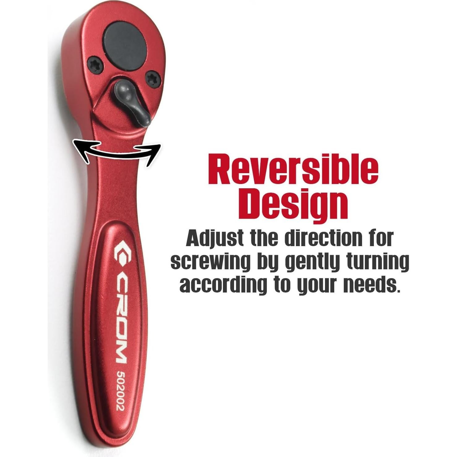 CROM Mini Ratchet 1/4" - Controlador de Bit Hexagonal