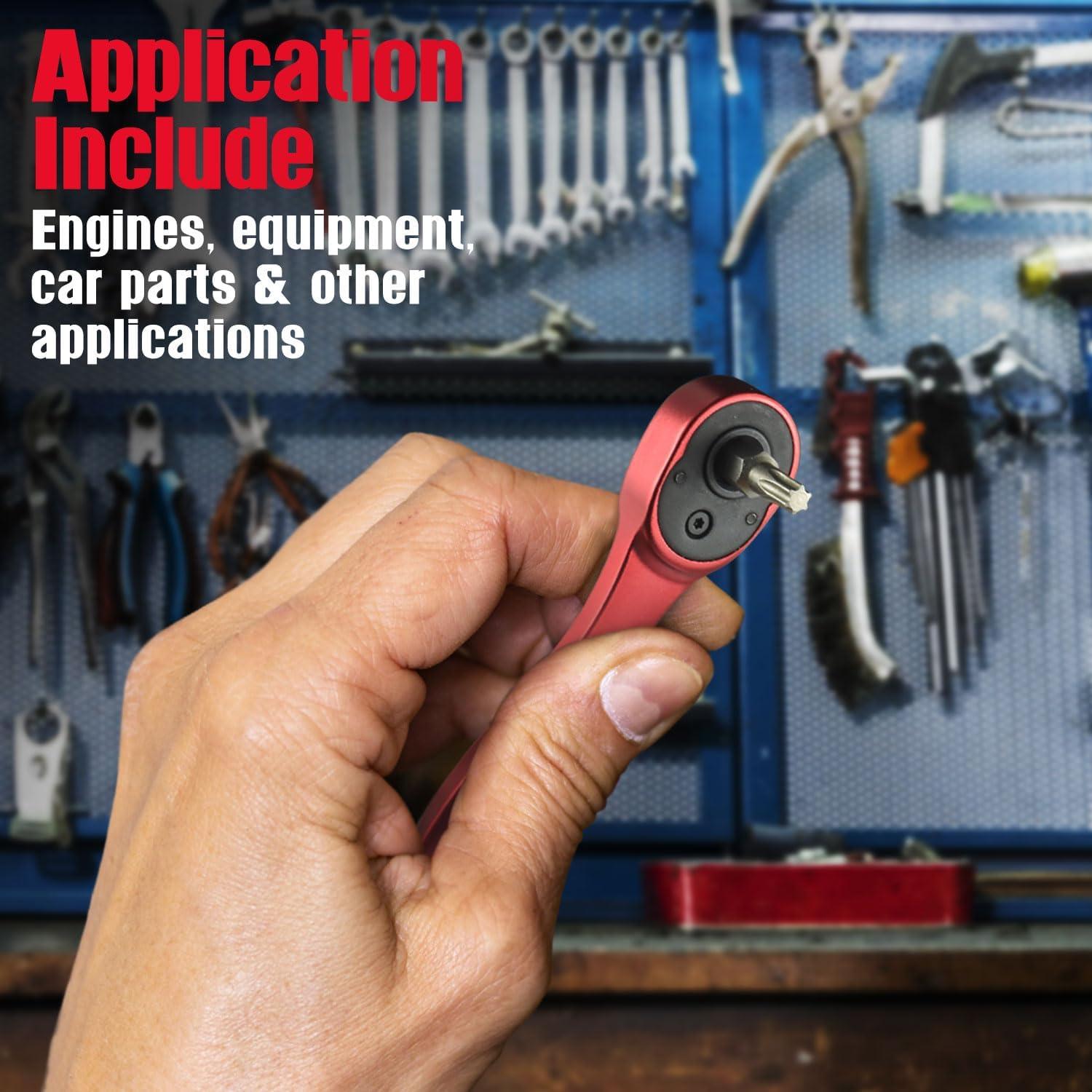 CROM Mini Ratchet 1/4" - Controlador de Bit Hexagonal