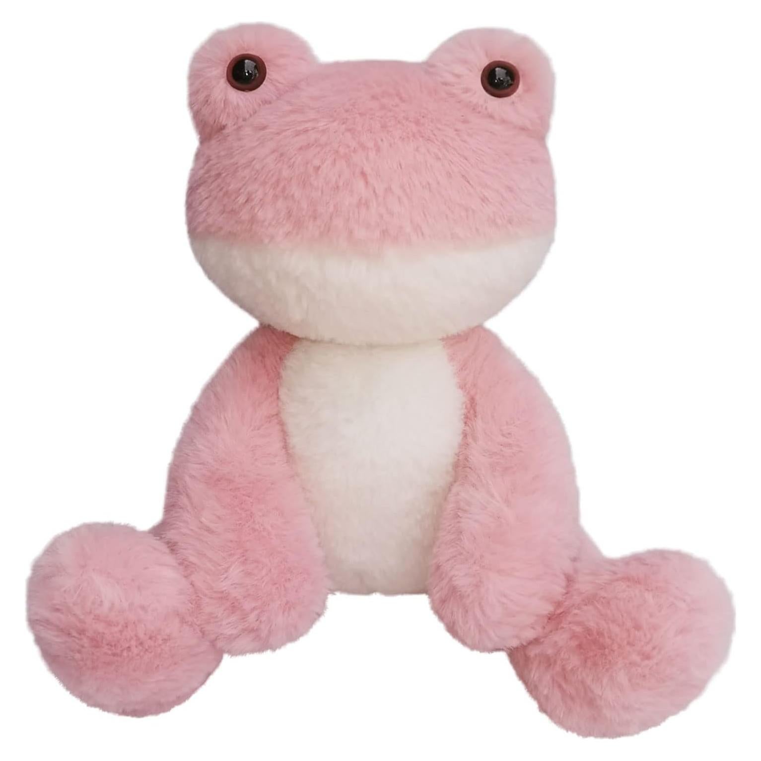 Rana de Peluche Rosa Doindute 21.6 cm Suave y Acogedora