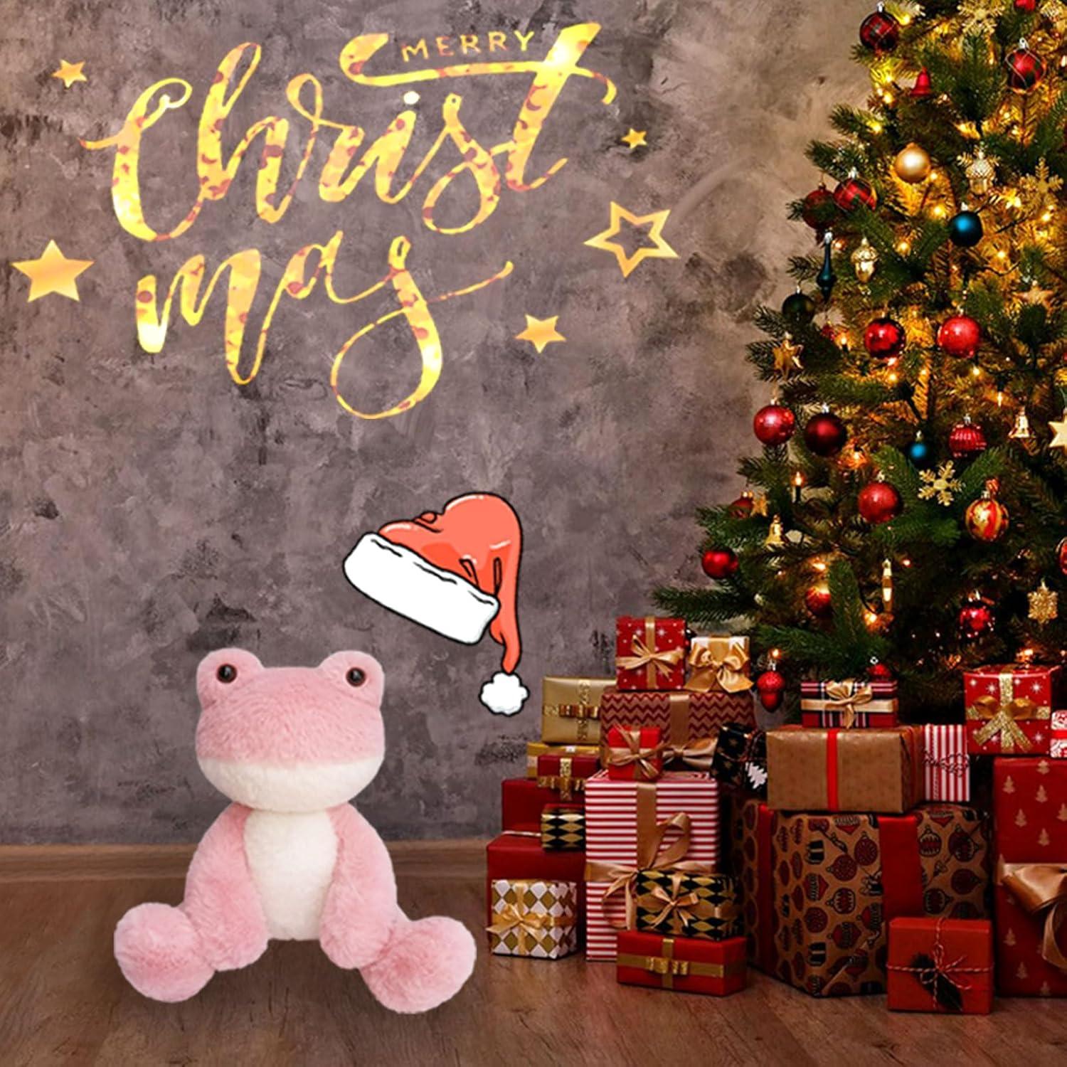 Rana de Peluche Rosa Doindute 21.6 cm Suave y Acogedora