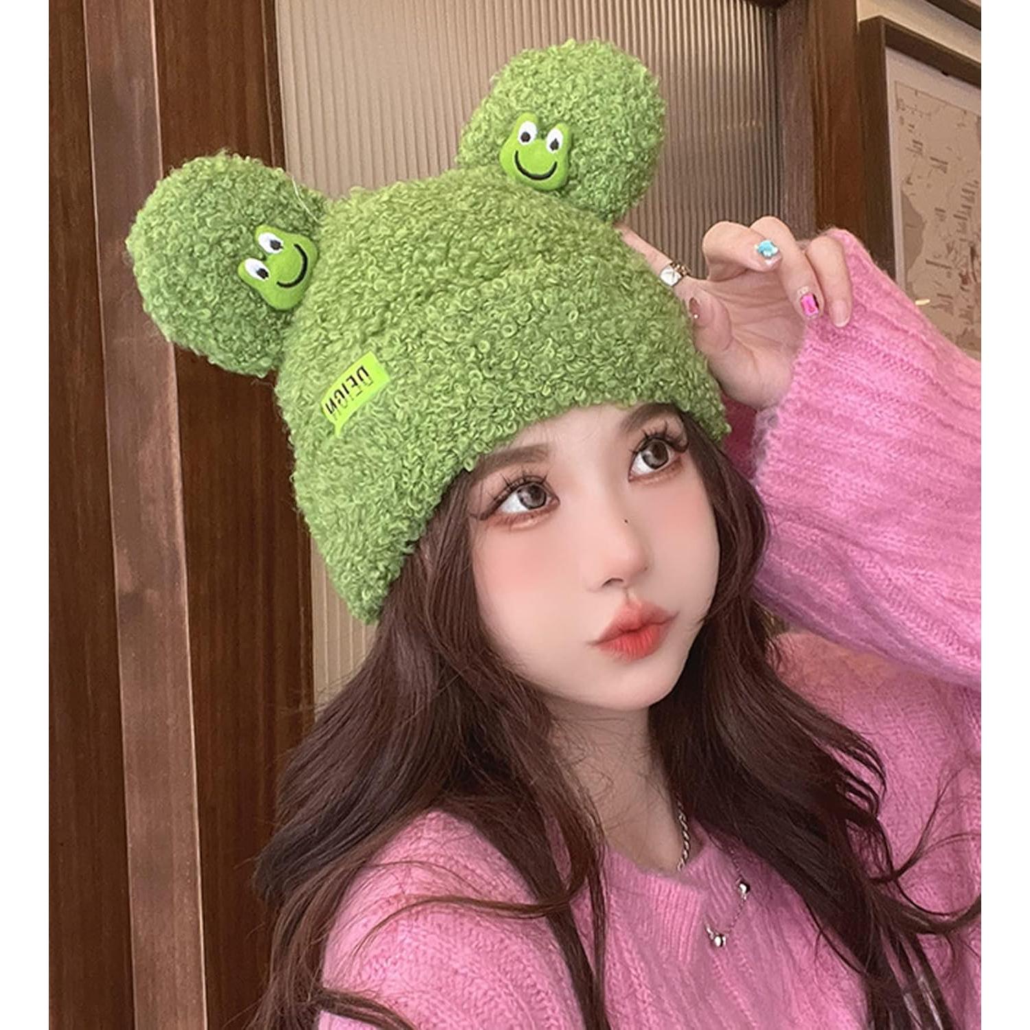 Gorro de Invierno Tejido BOLLEY JOSS Rana Verde Talla Única