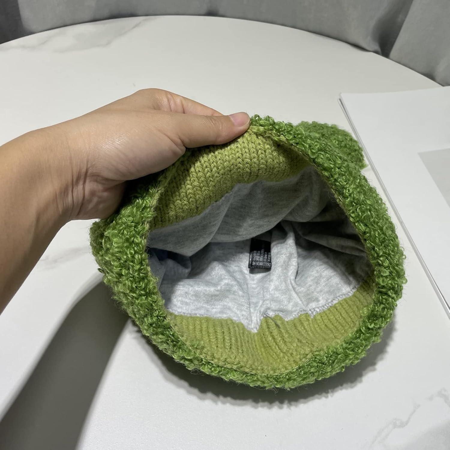 Gorro de Invierno Tejido BOLLEY JOSS Rana Verde Talla Única